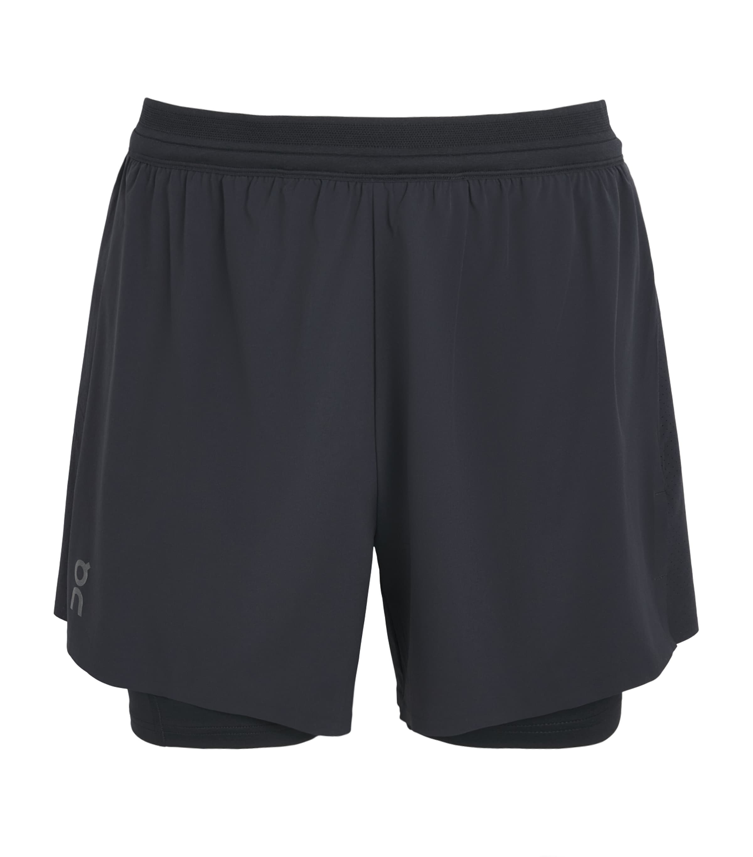 On Mens 5” Performance 2/1 Shorts Black Image 1
