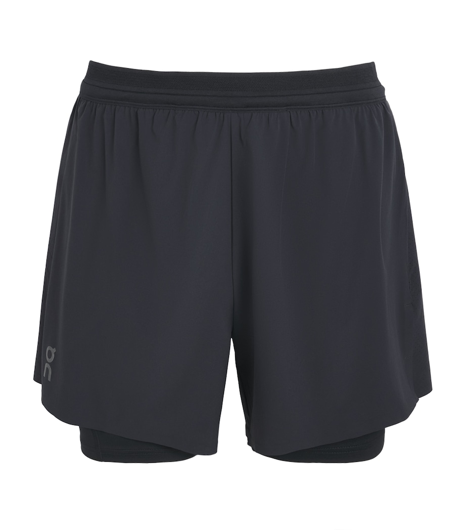On Mens 5” Performance 2/1 Shorts Black Image 1