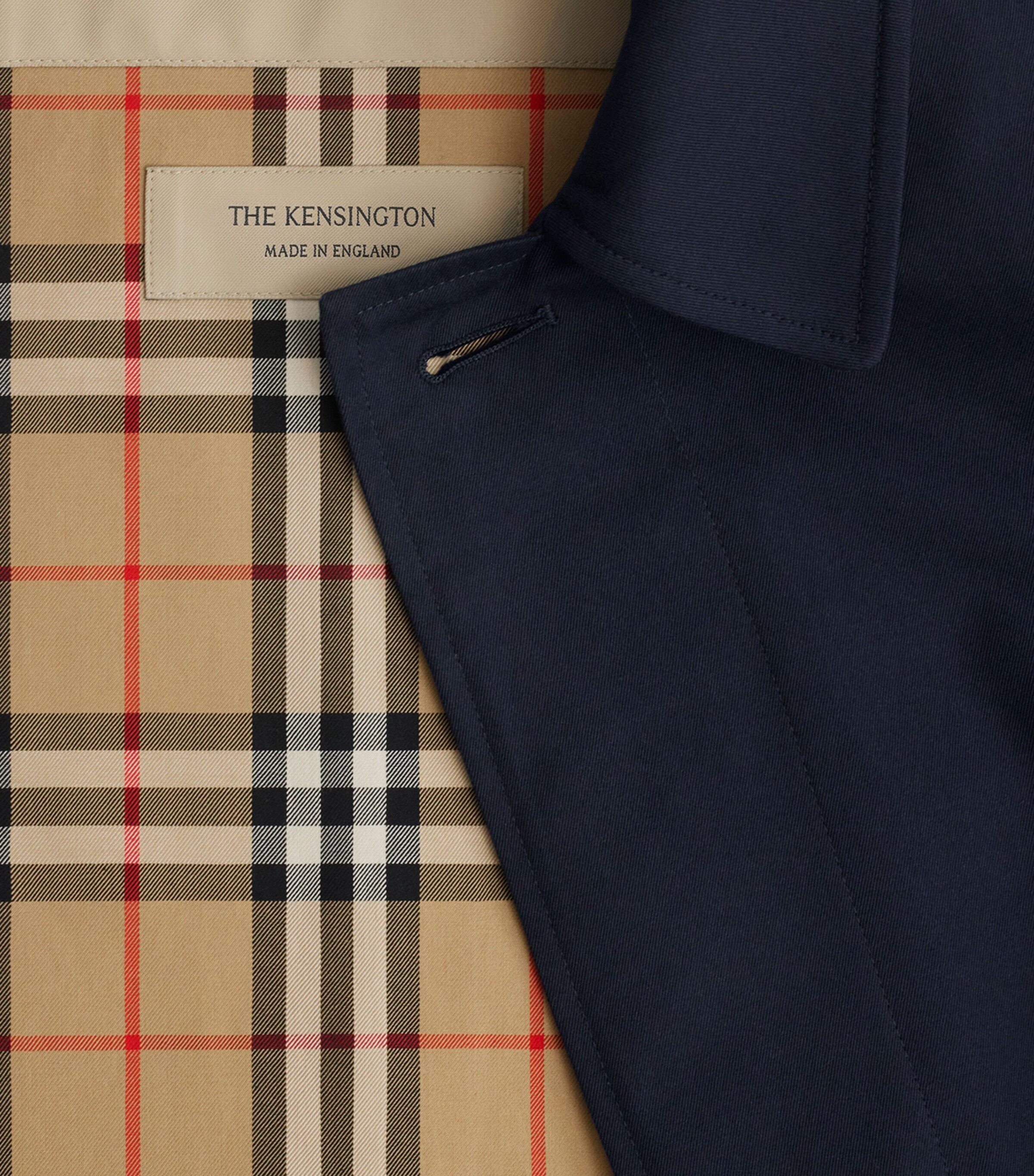 Short Kensington Heritage Trench Coat COAL BLUE Image 6