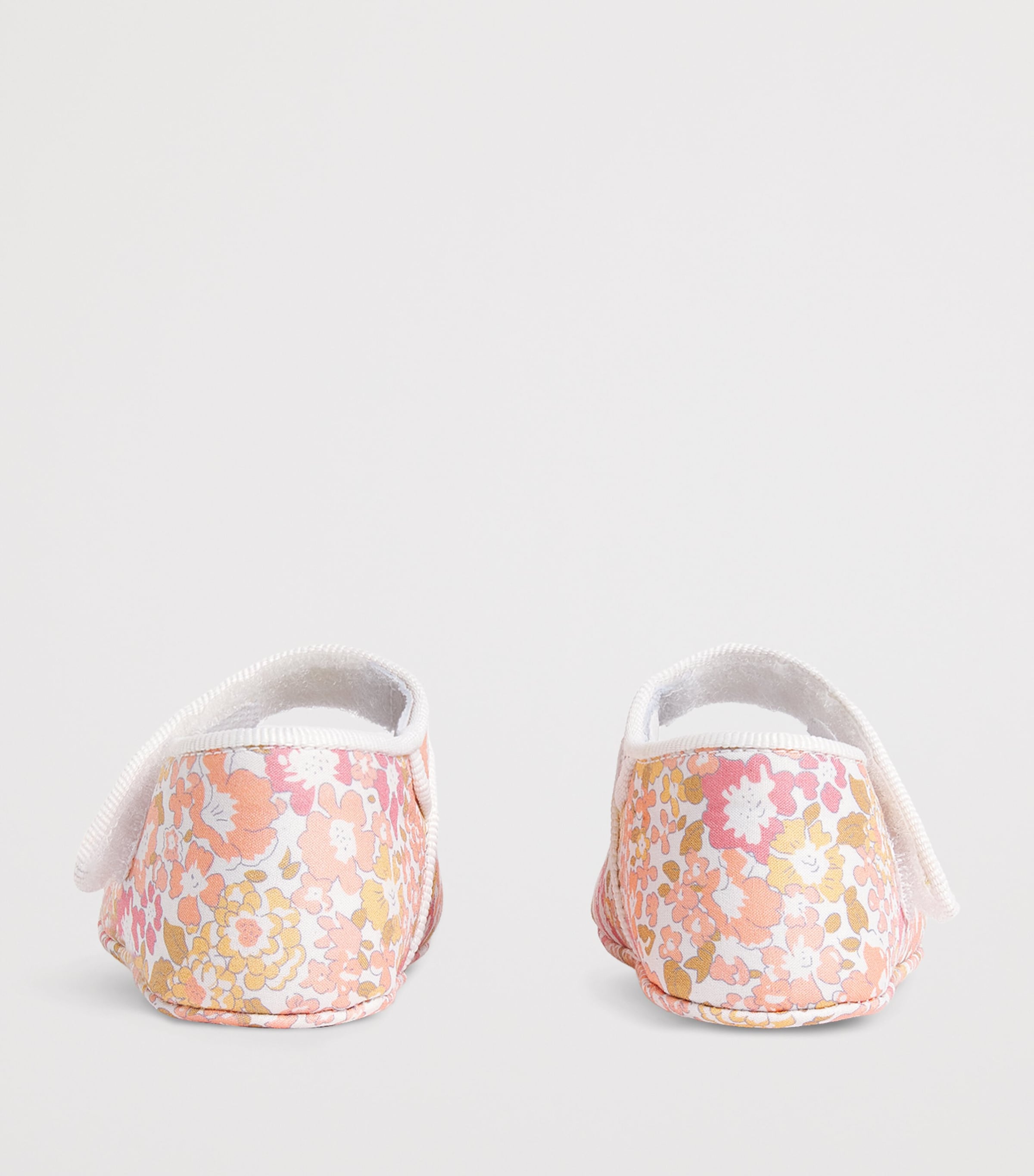 Floral Print Mary Jane Pram Shoes PINK Image 3