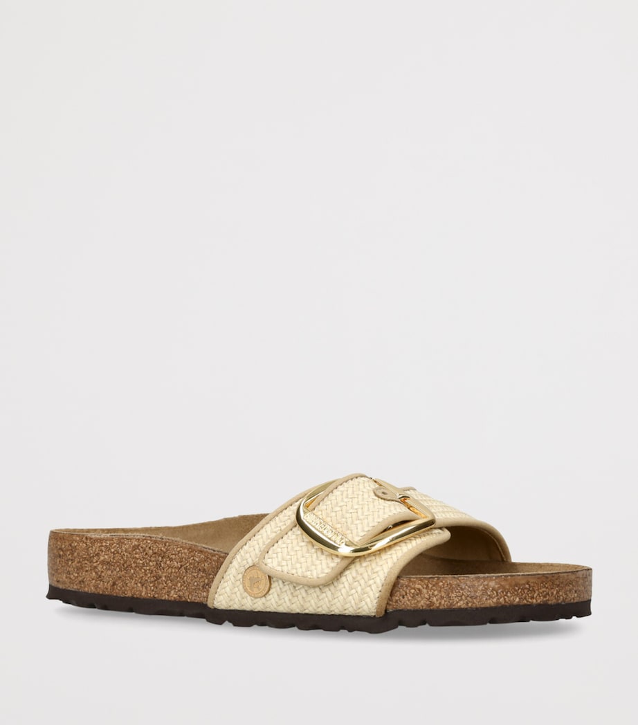 Raffia Madrid Big Buckle Sandals CREAM Image 3
