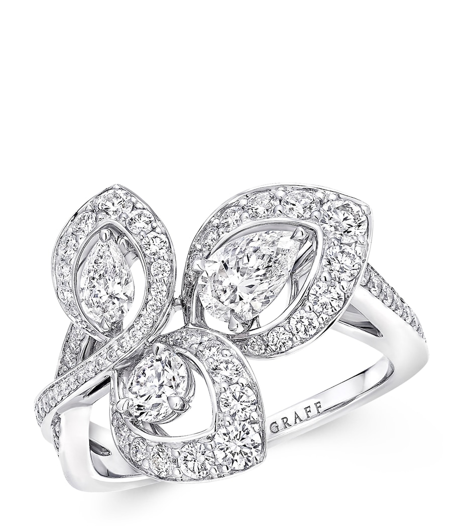 Graff White Gold and Diamond Classic Graff Ring Harrods UK