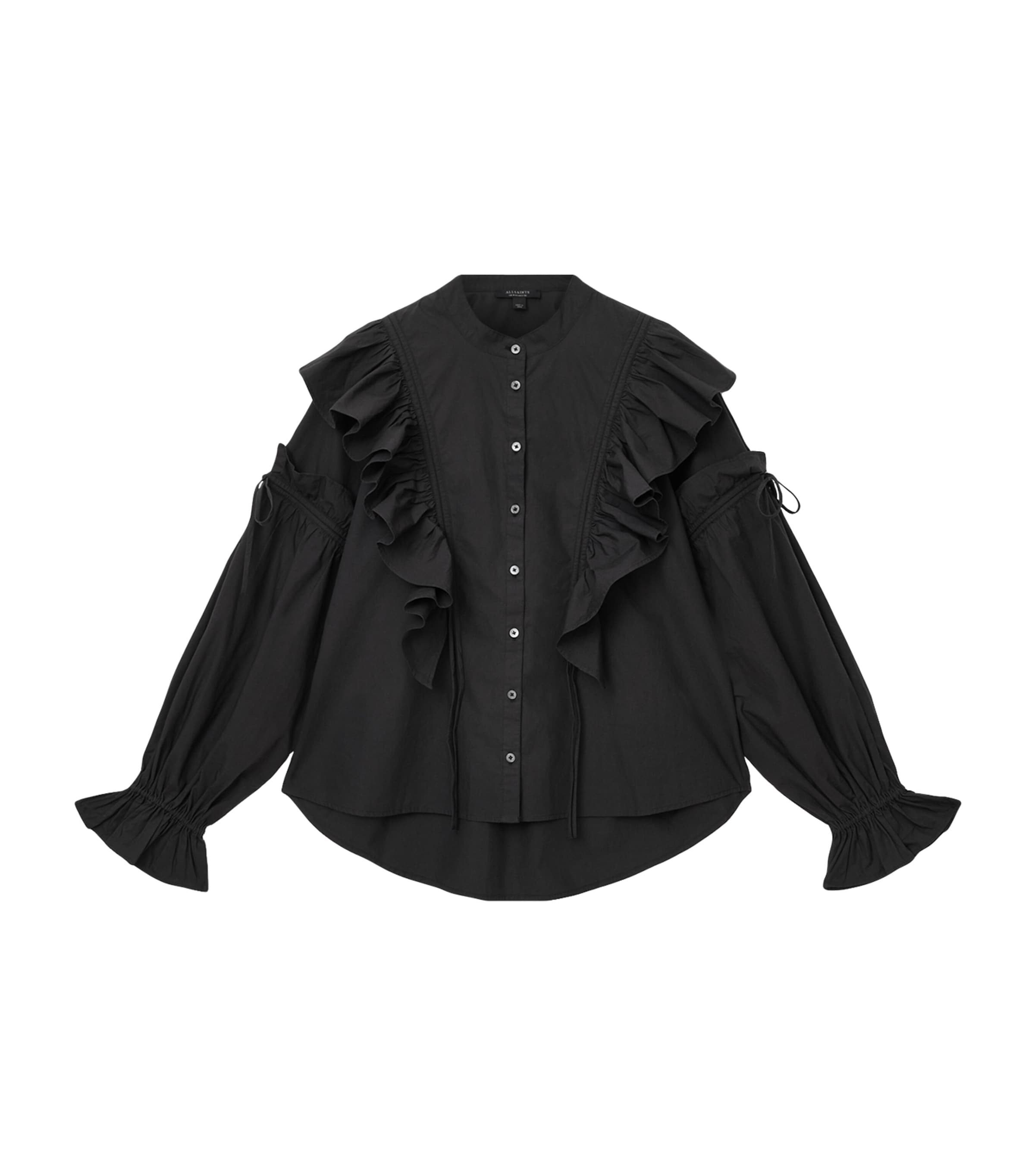 Cotton Poplin Lulu Shirt BLACK Image 1