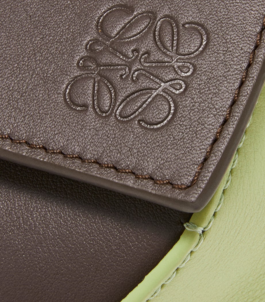 LOEWE Small Leather Puzzle Edge Top-Handle Bag Chocolate/tan Image 8