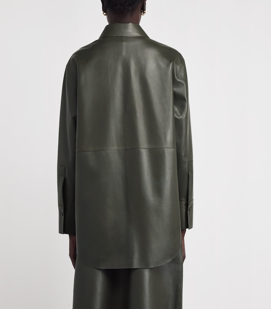 Leather Overshirt PALM LEAF Image 4