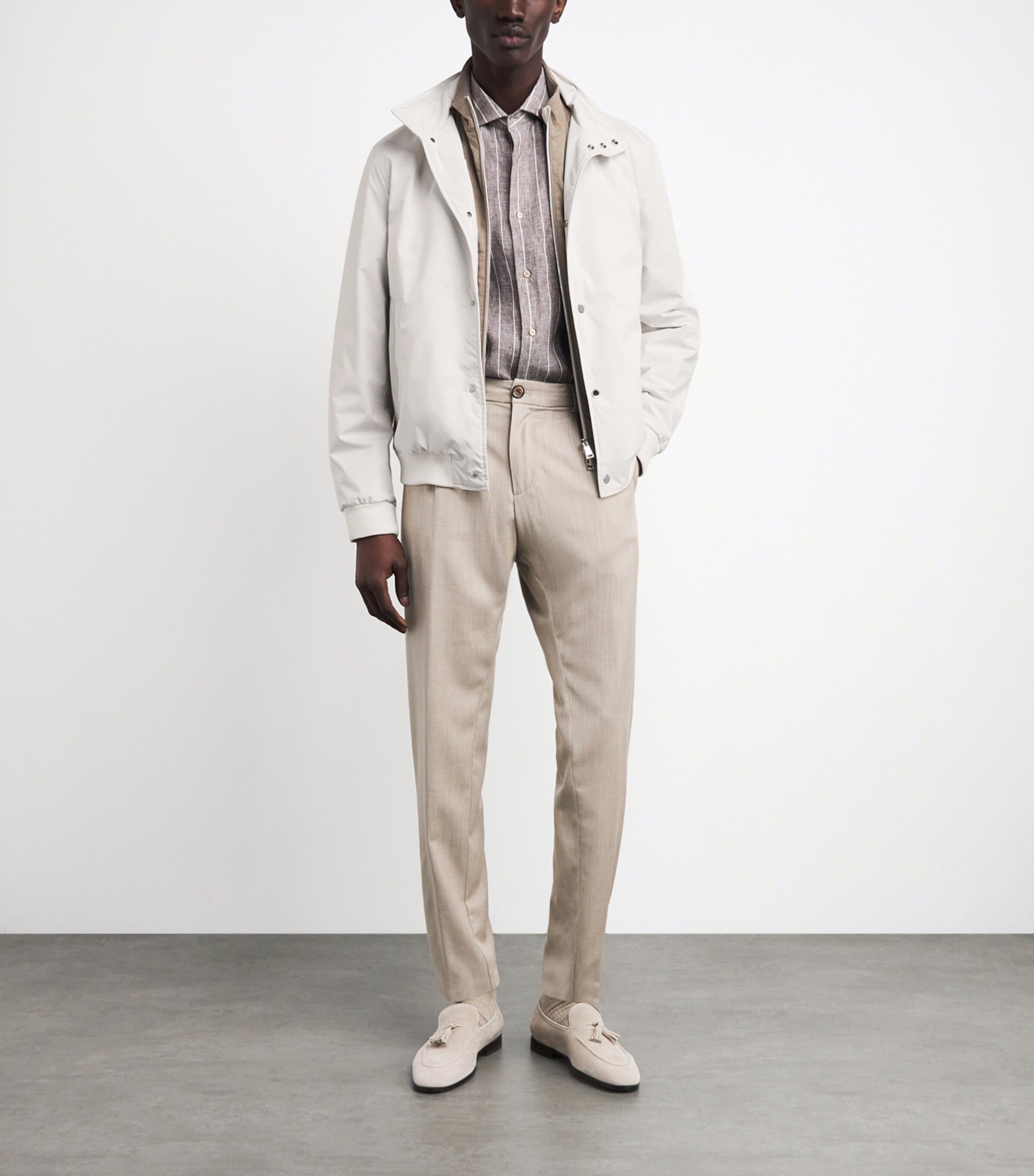 Paul & Shark Mens Typhoon Platinum Field Jacket Off White Image 2