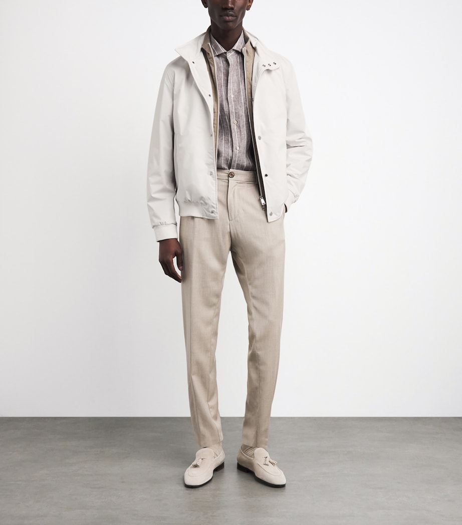Paul & Shark Mens Typhoon Platinum Field Jacket Off White Image 2