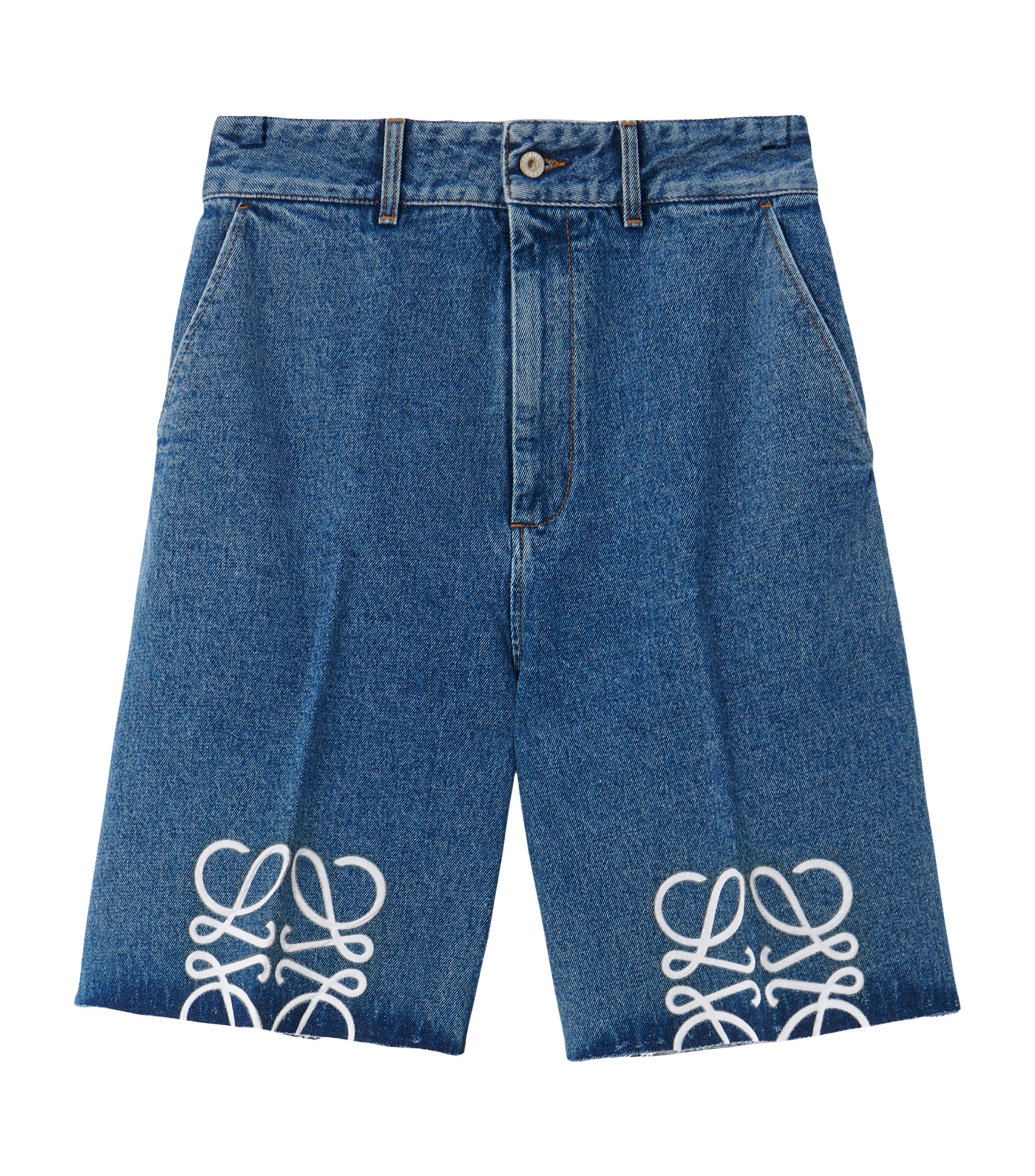 LOEWE Denim Anagram Shorts | Women Clothing | Shorts | Designers | Loewe