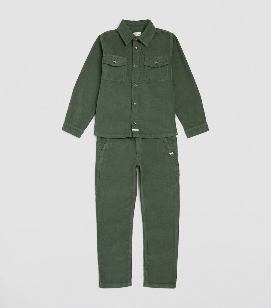 Corduroy Trousers (2-14 Years) FOREST GREEN Image 3