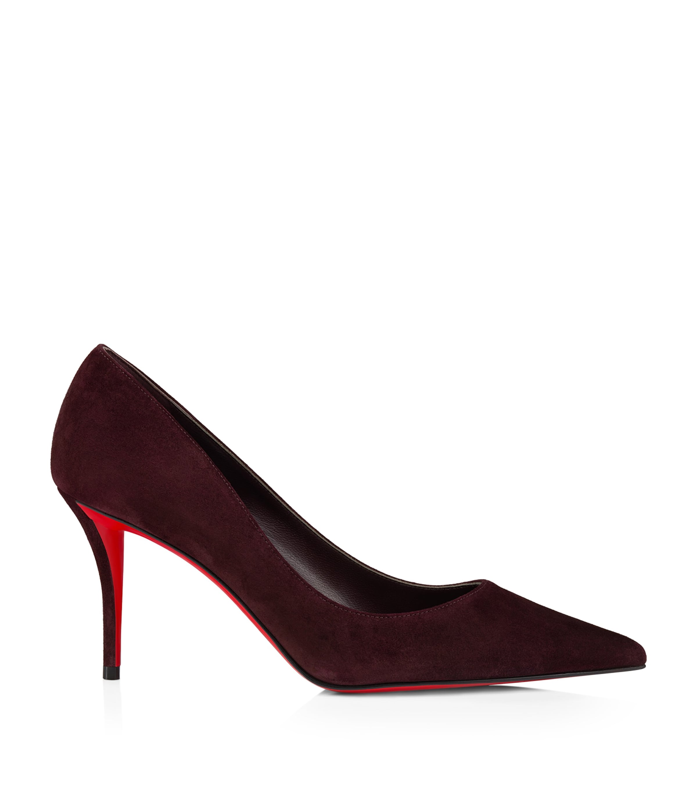 Christian Louboutin Miss Z Suede Pumps 60 In Red