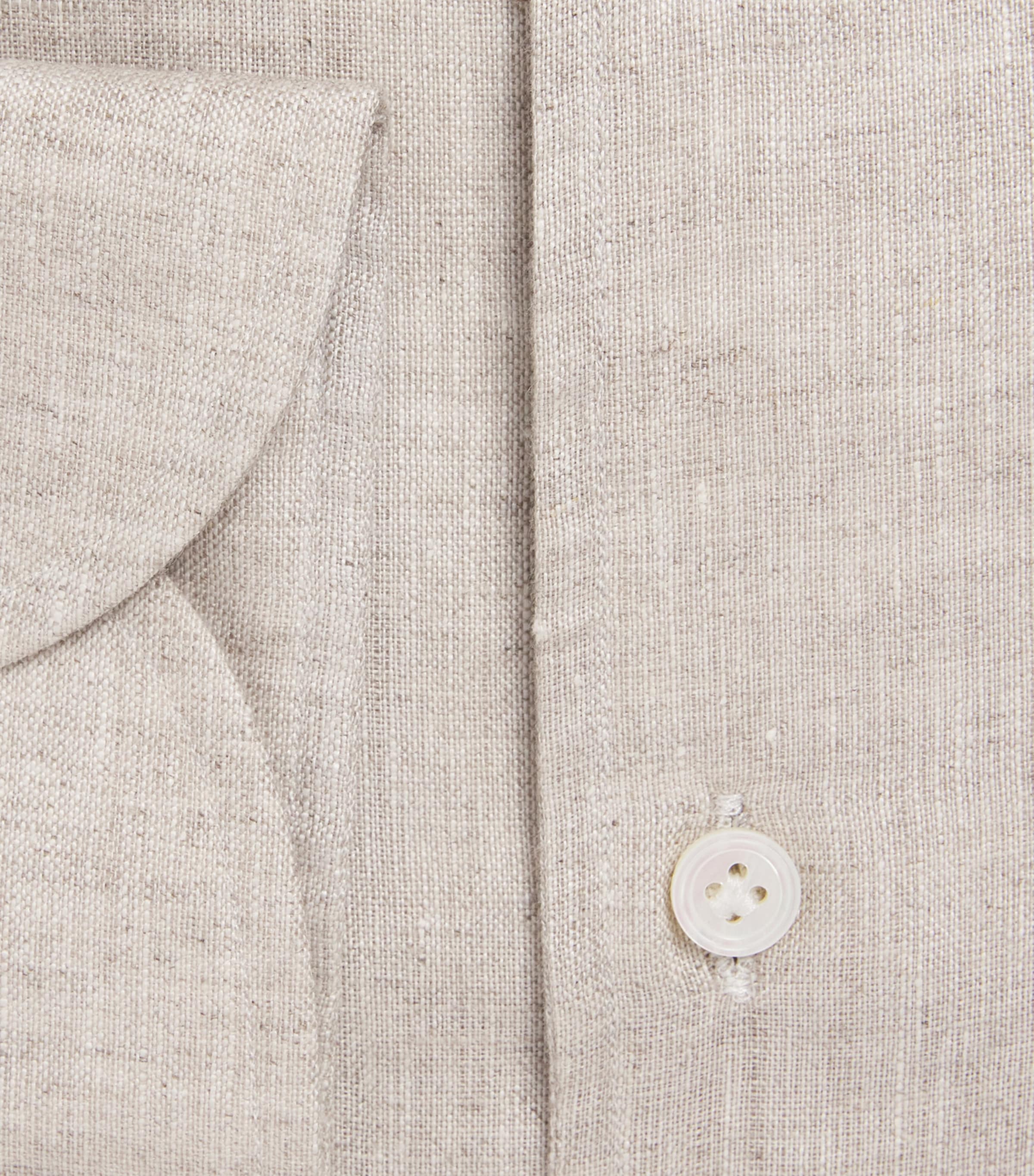 Linen Shirt OATMEAL Image 5