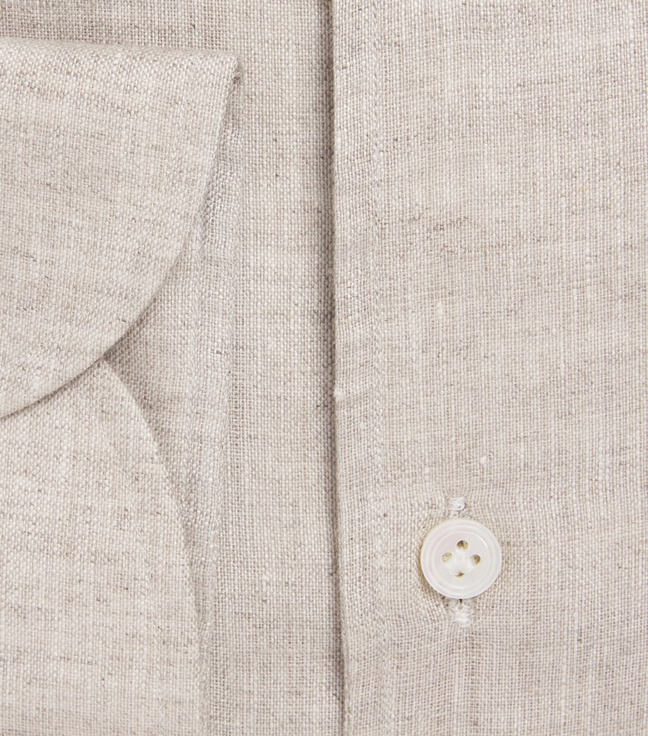 Linen Shirt OATMEAL Image 5