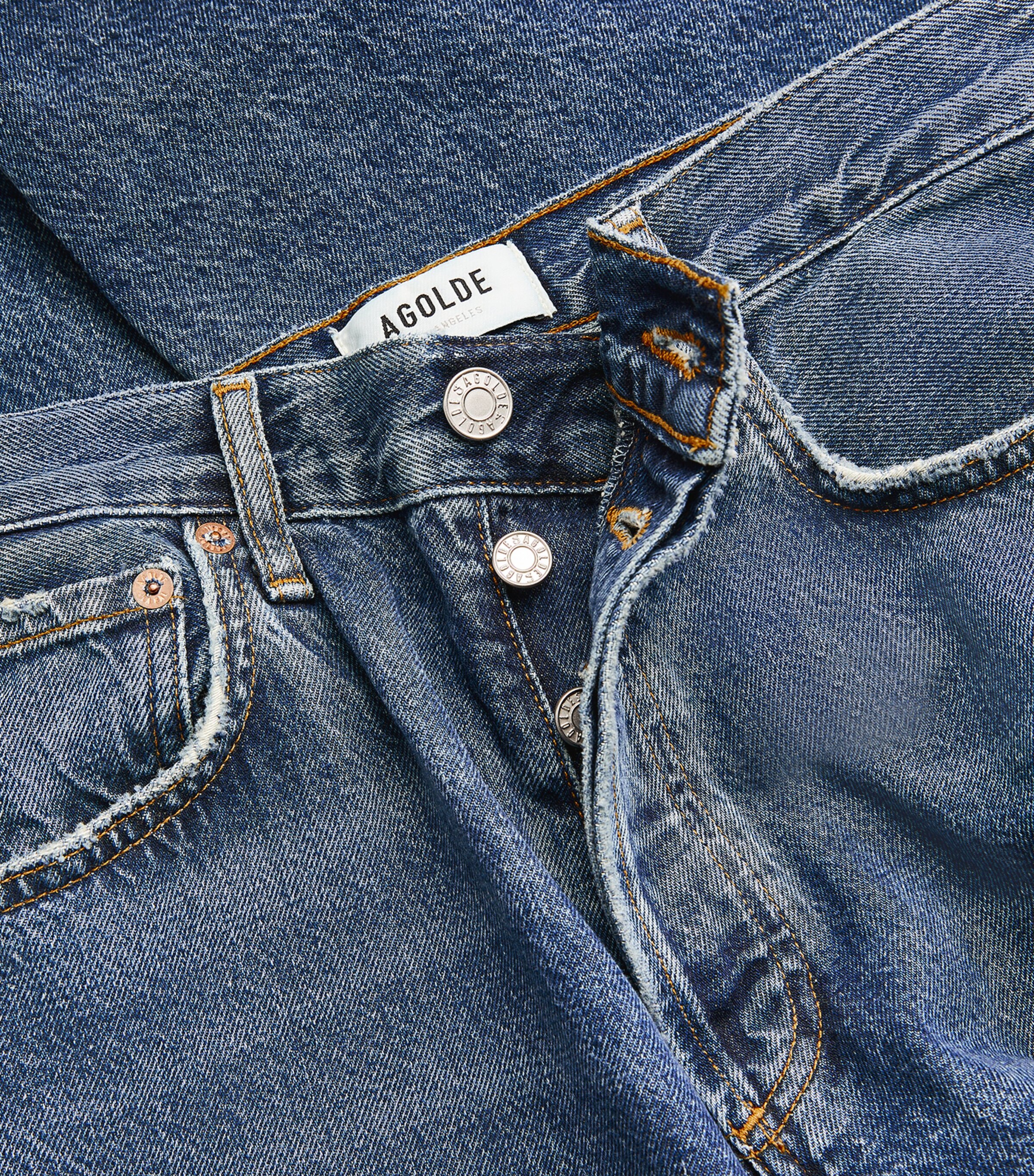 AGOLDE Womens Ren Wide-Leg Jeans Control Image 5