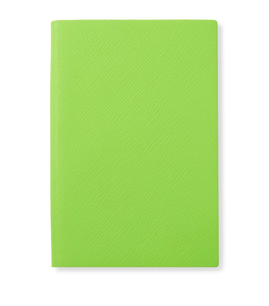 Smythson Leather Chelsea Happiness Notebook Apple Green Image 1