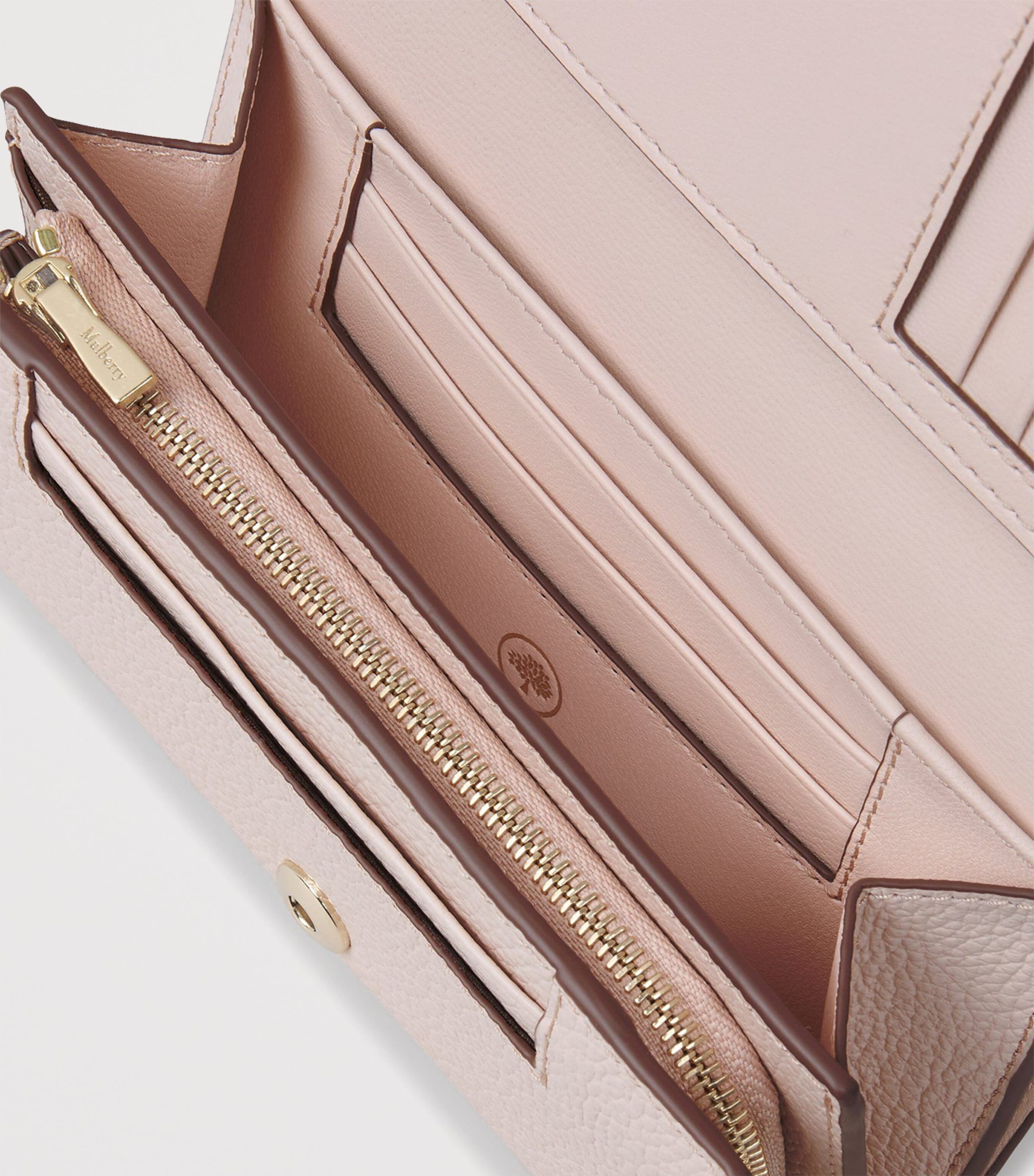 Mulberry Pink Leather Medium Continental French Purse Harrods AU