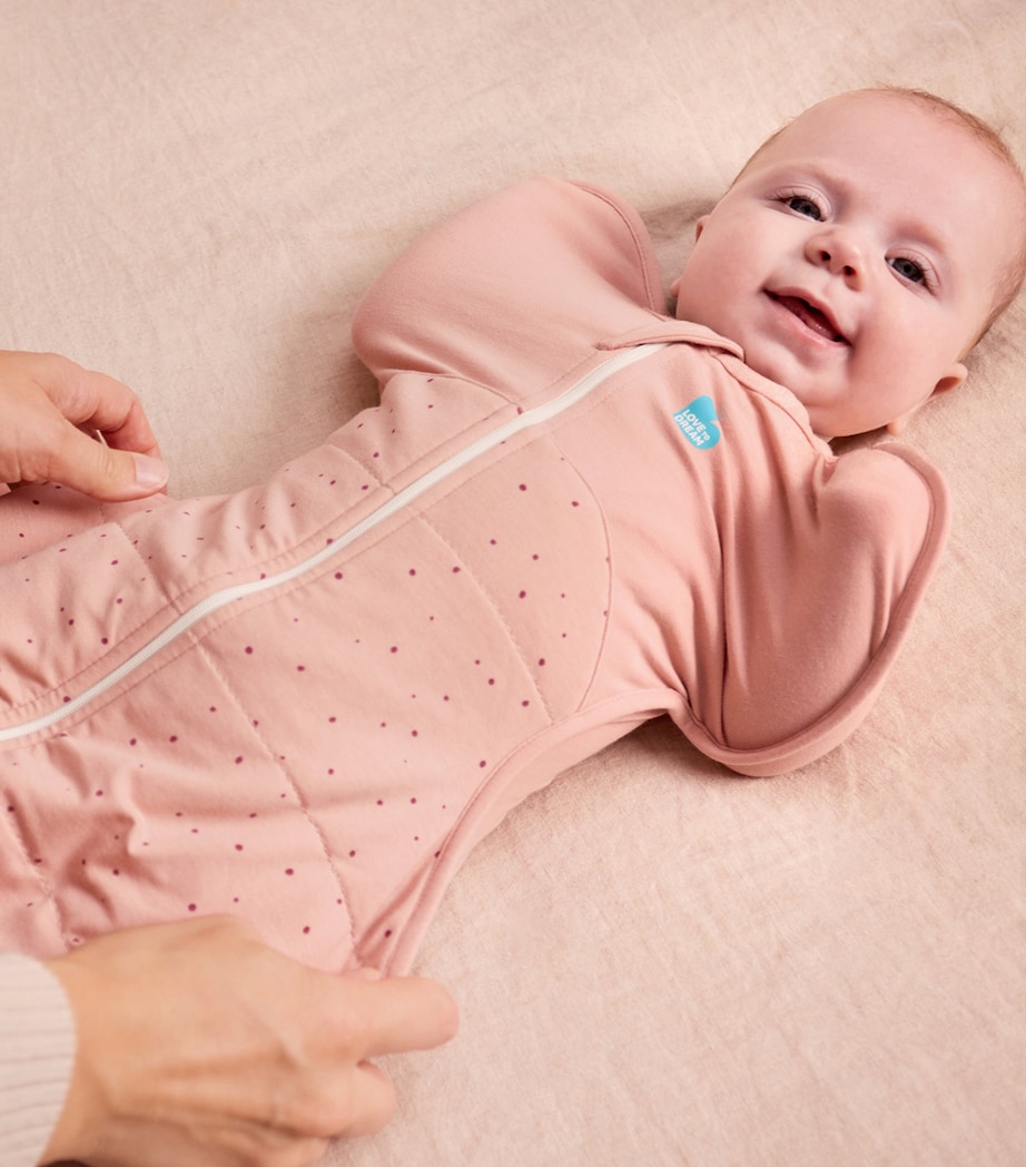 2.5 Tog Cotton-Blend Pebbles Sawaddle (Small) ROSE Image 3