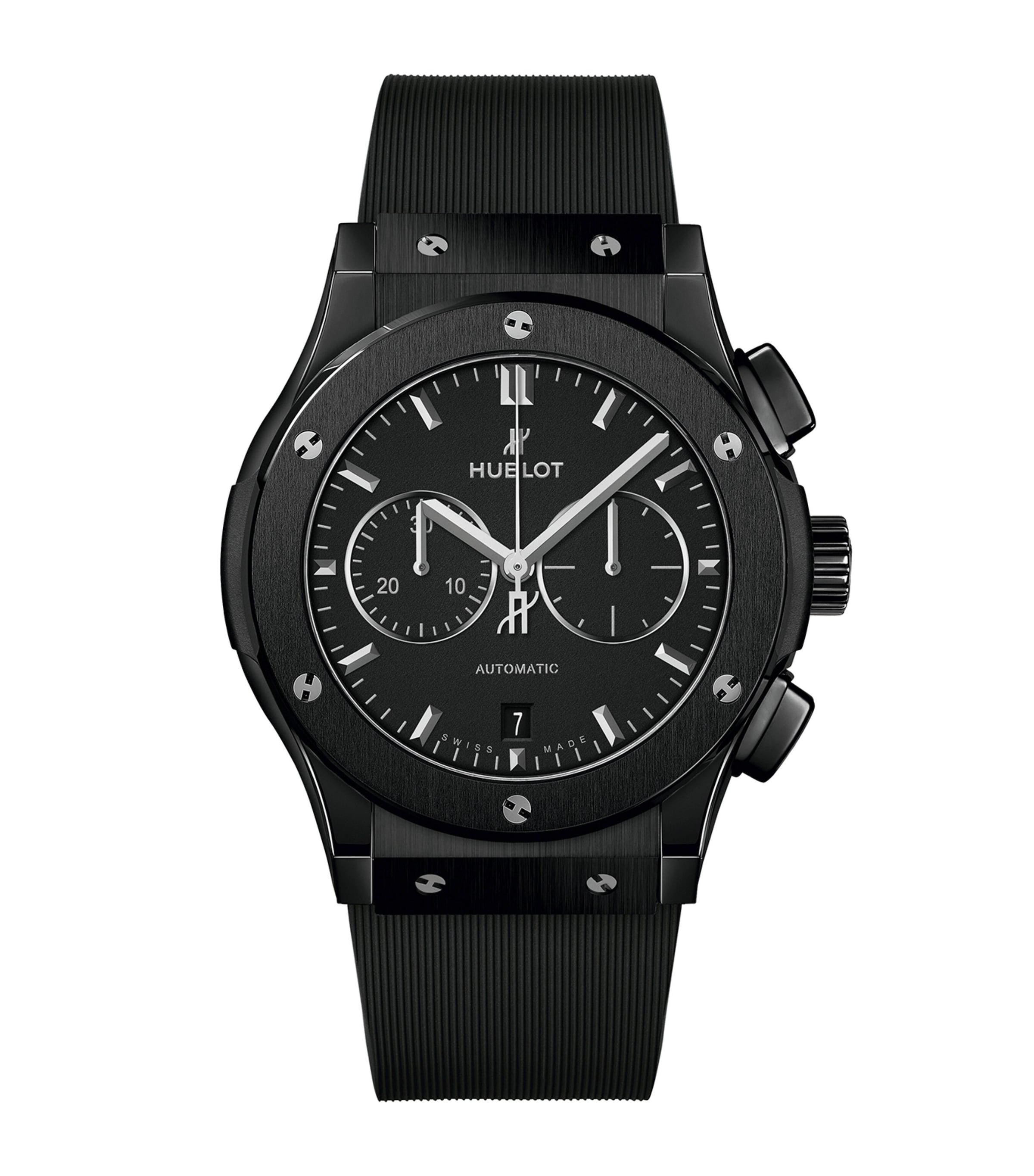 Hublot Ceramic Classic Fusion Chronograph Black Magic Watch 42mm Black Image 1