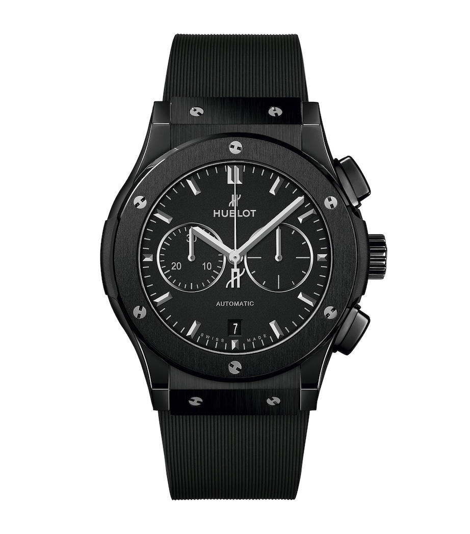 Hublot Ceramic Classic Fusion Chronograph Black Magic Watch 42mm Black Image 1