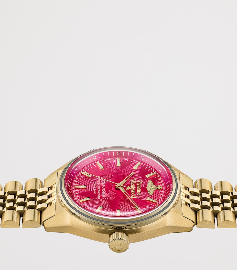 Vivienne Westwood Stainless Steel Lady Sydenham Watch 39mm Pnk Gld Image 3