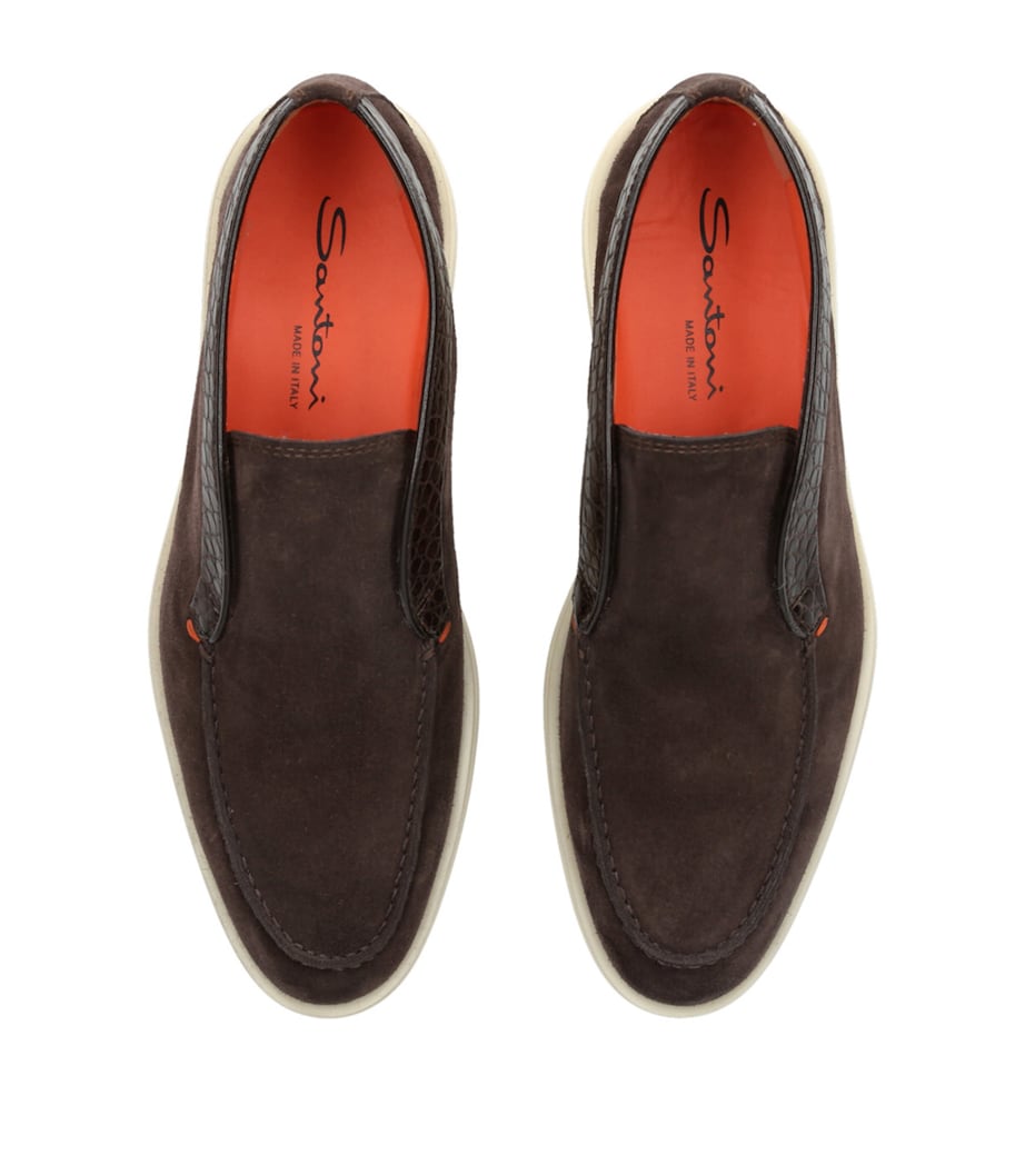Suede Detroit Slip-On Sneakers DARK BROWN Image 4