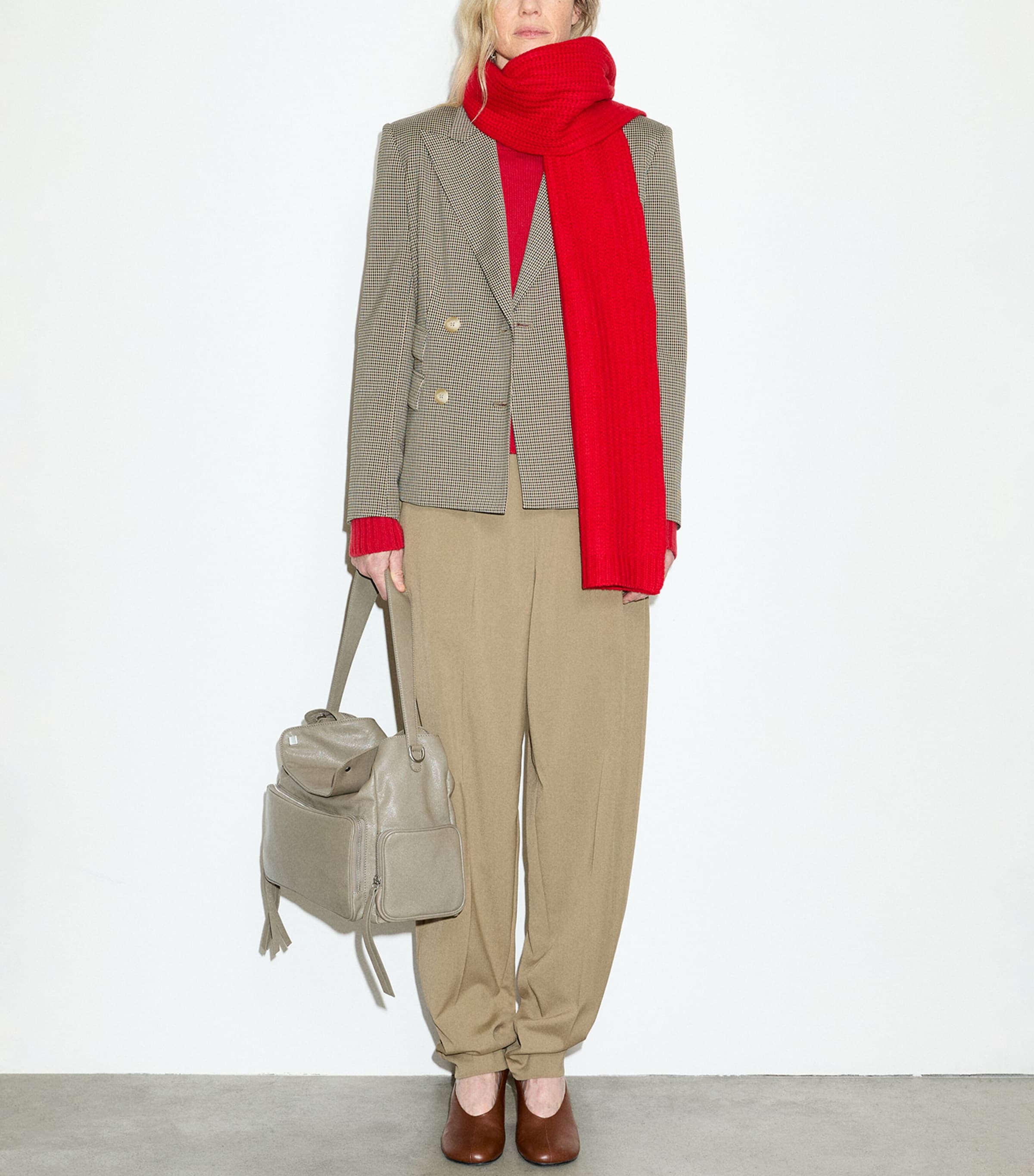 MAX&Co. Womens Virgin Wool Sweater Red Image 4