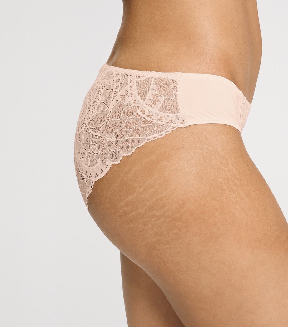 Hanro Womens Azelia Mini Briefs Creamy Glass Image 6