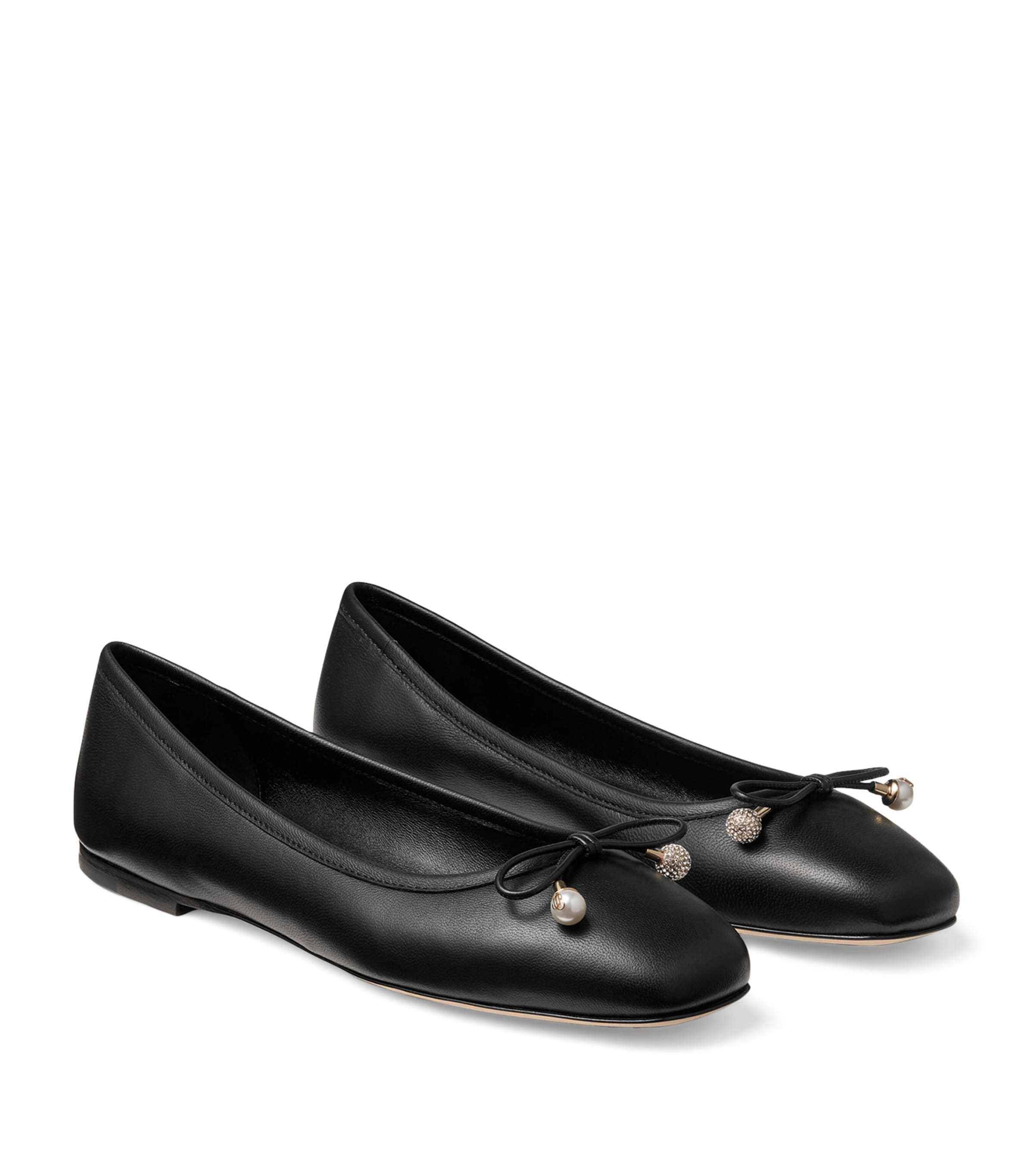 Elme Lambskin Ballet Flats BLACK Image 5