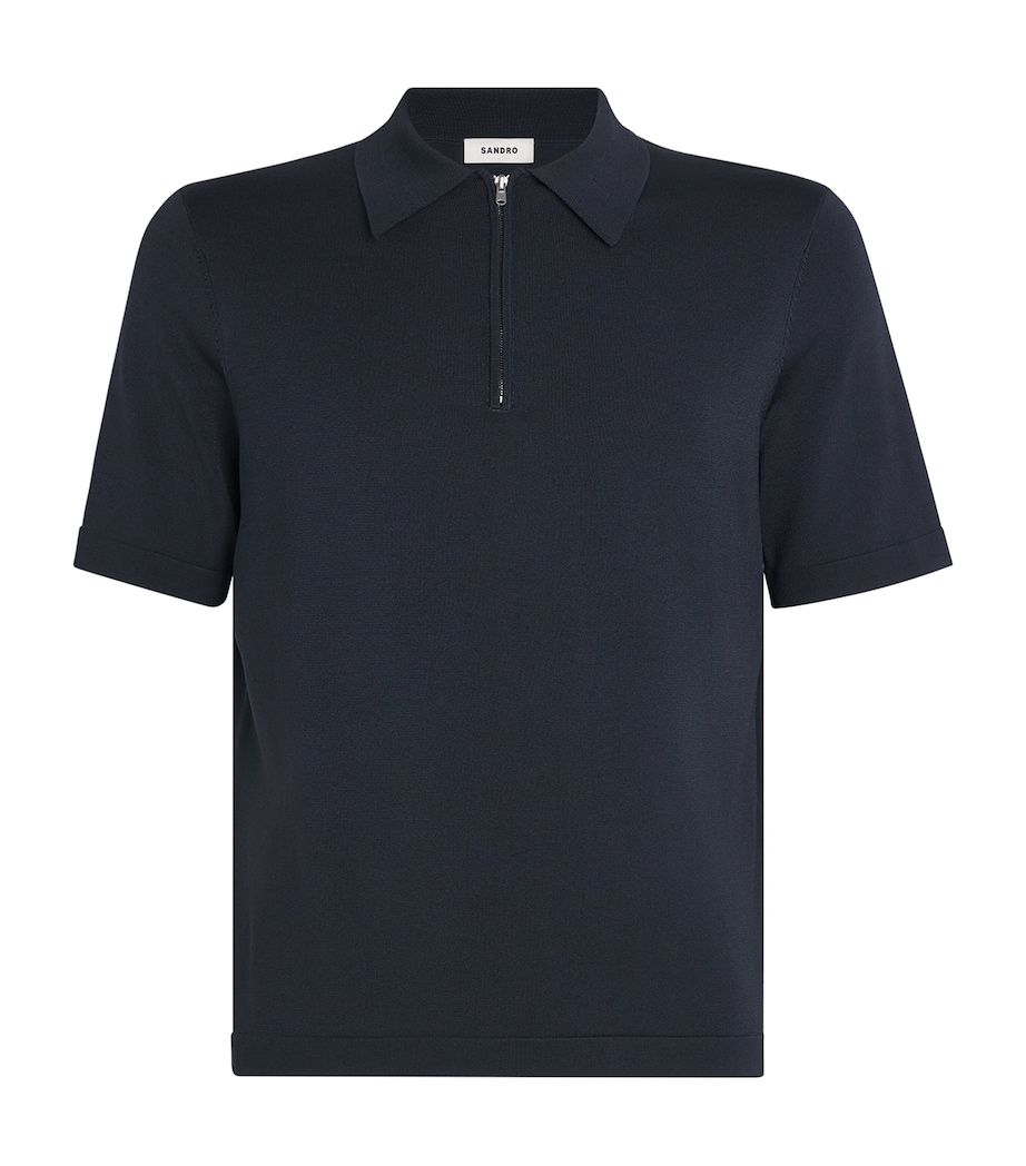Half-Zip Polo Shirt ROYAL BLUE Image 1