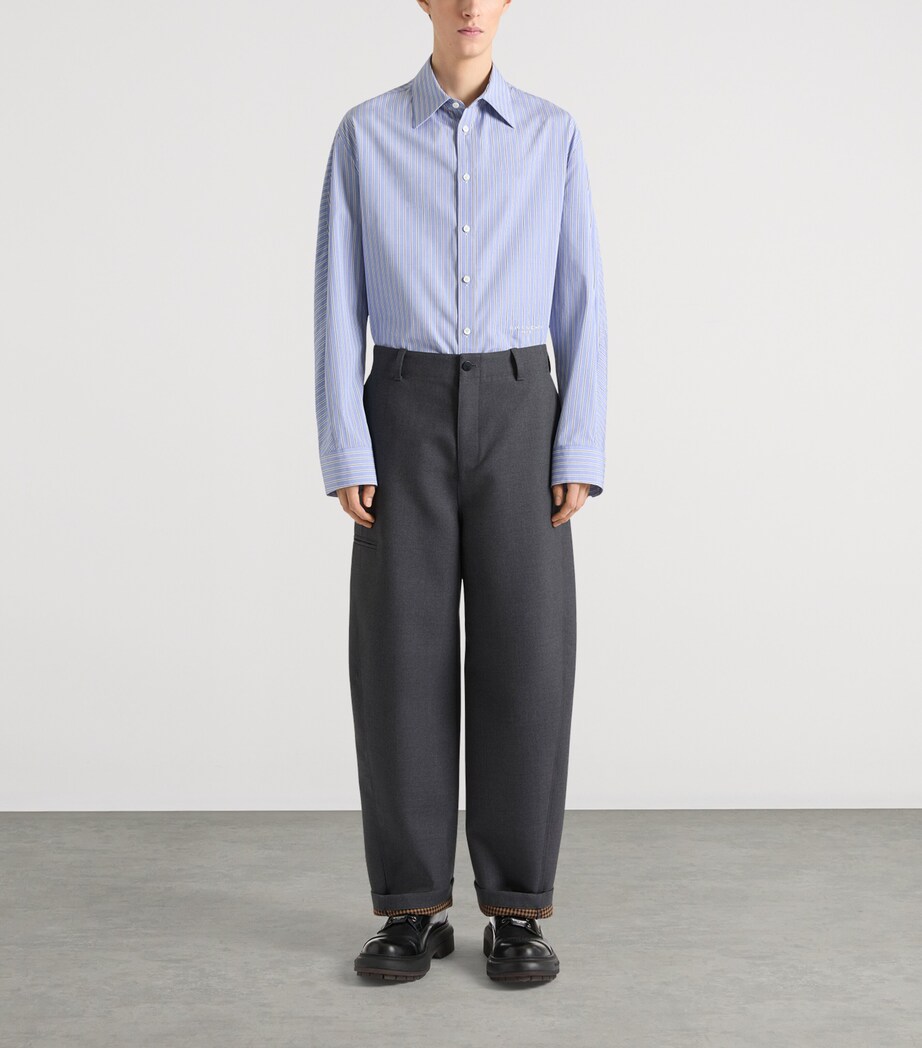 Givenchy Mens Cotton Stripe Couture Seam Shirt Image 2