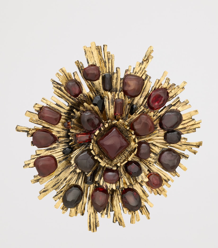 Saint Laurent Sunburst Chain Necklace Image 2