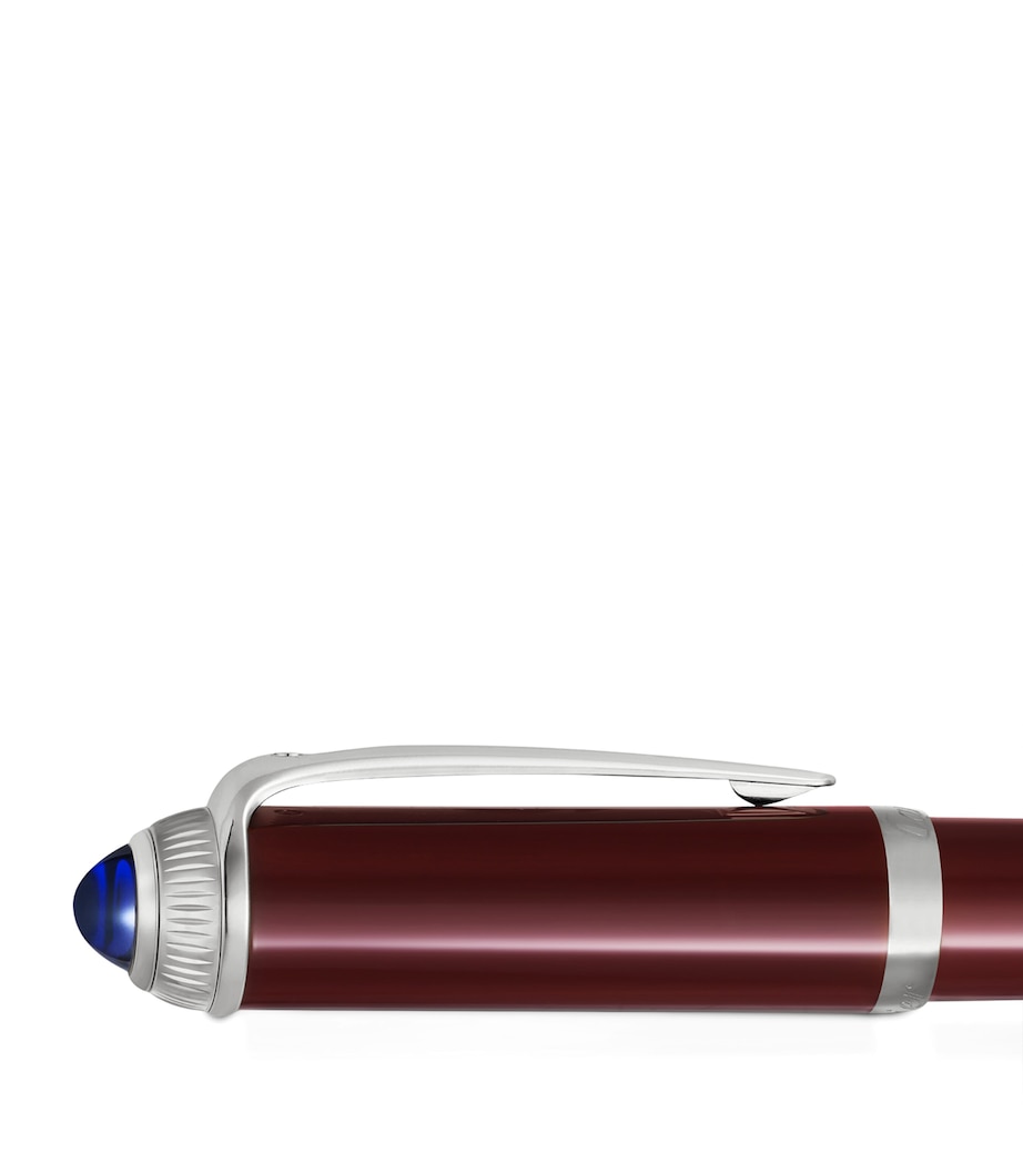R de Cartier Ballpoint Pen BURGUNDY & SILVER Image 5