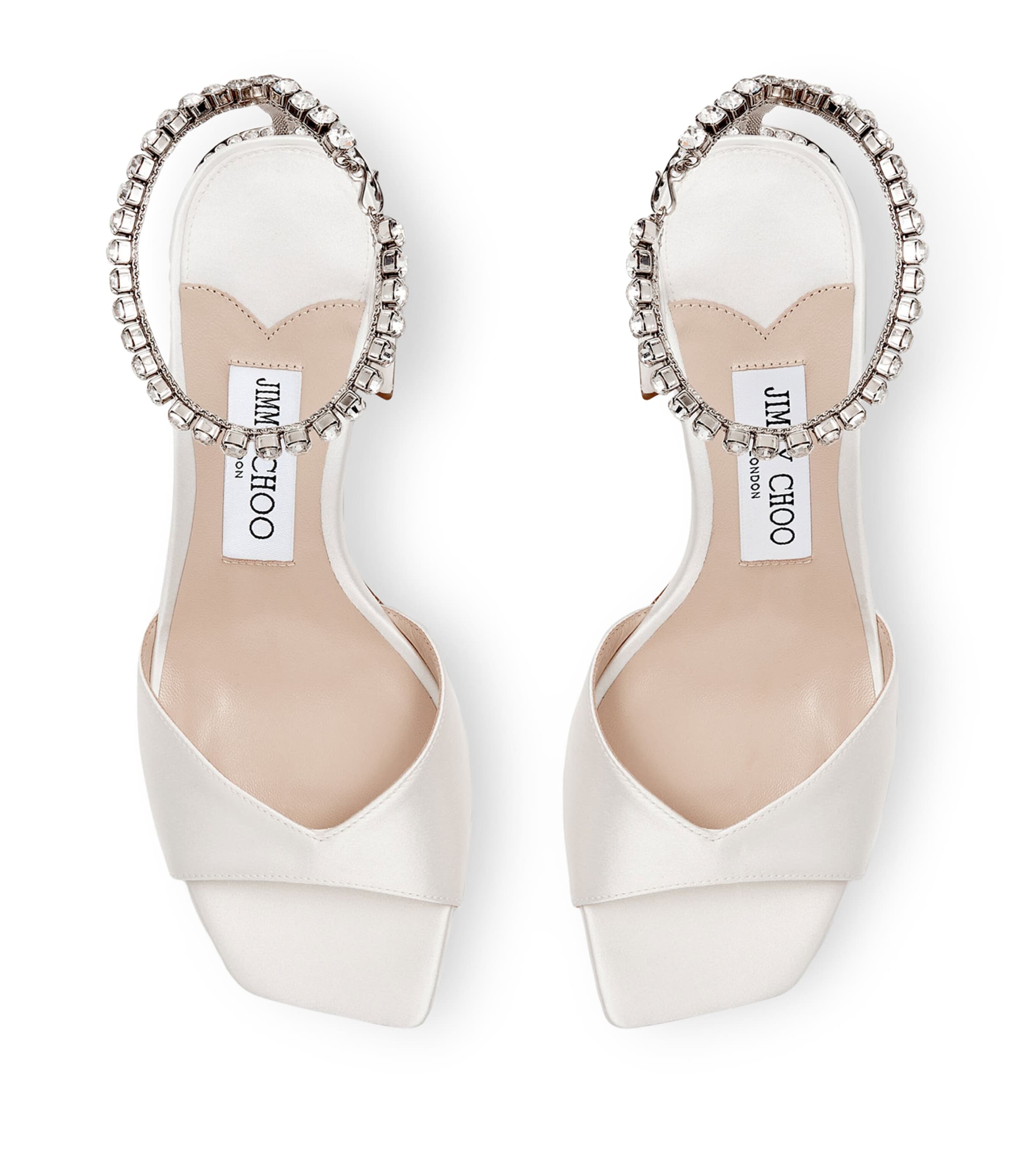 Jimmy Choo Saeda 85 Satin Sandals | Harrods US