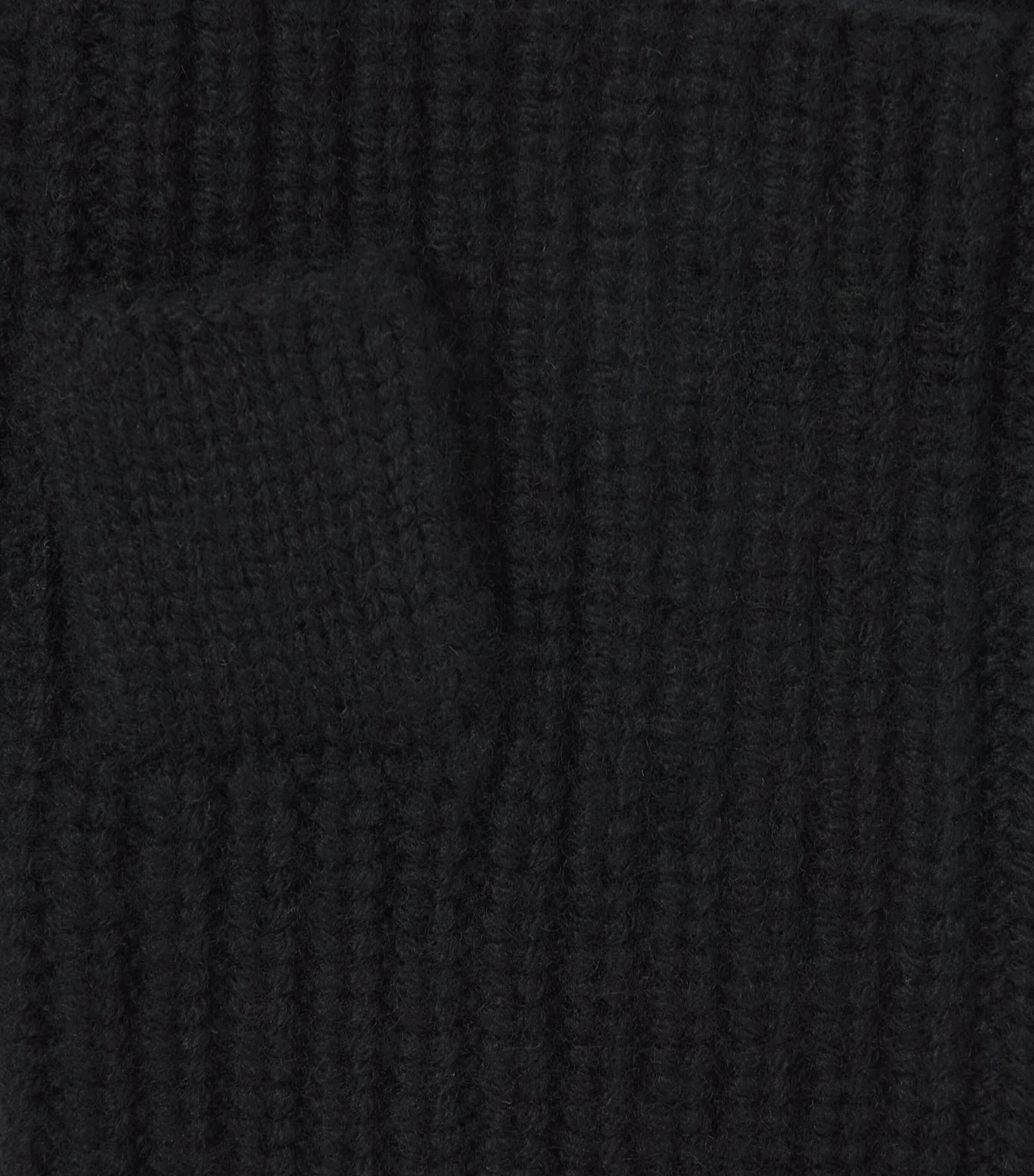 Maje Wool-Cashmere Mittens Black Image 2
