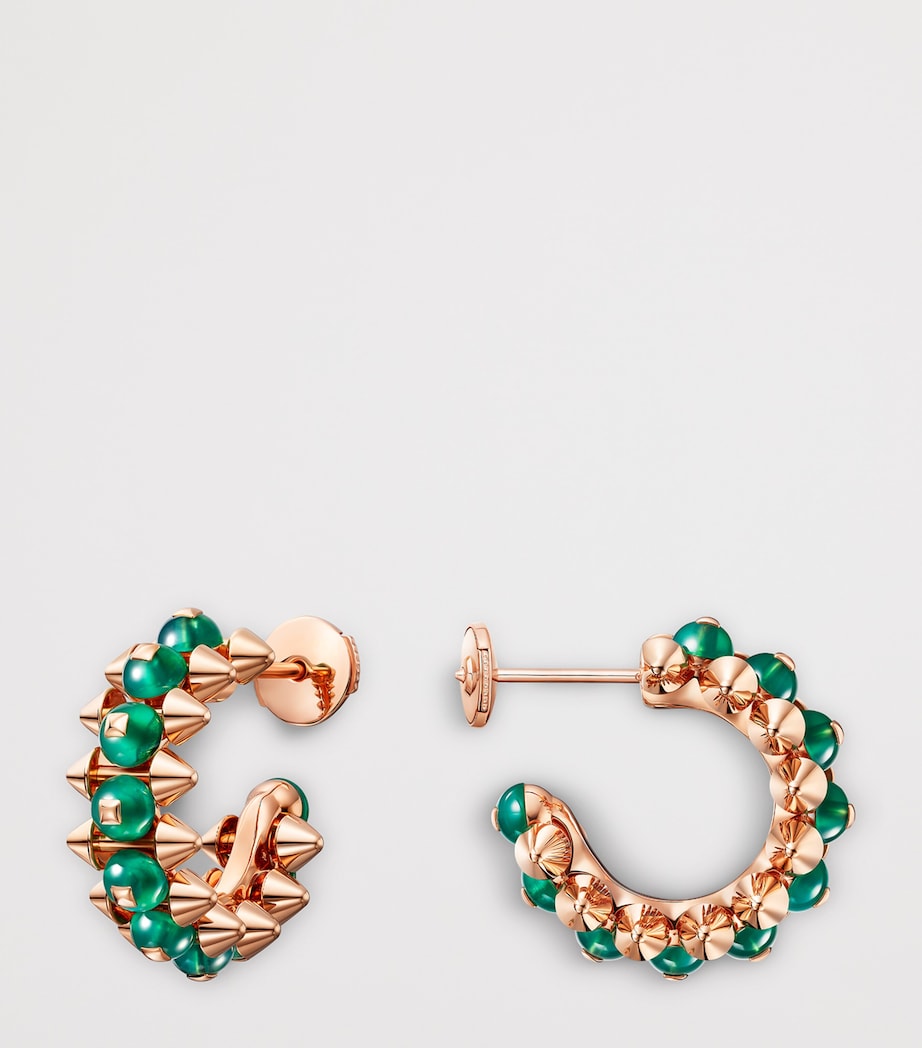 Cartier Rose Gold and Agate Clash de Cartier Hoop Earrings Rose Gold Image 3