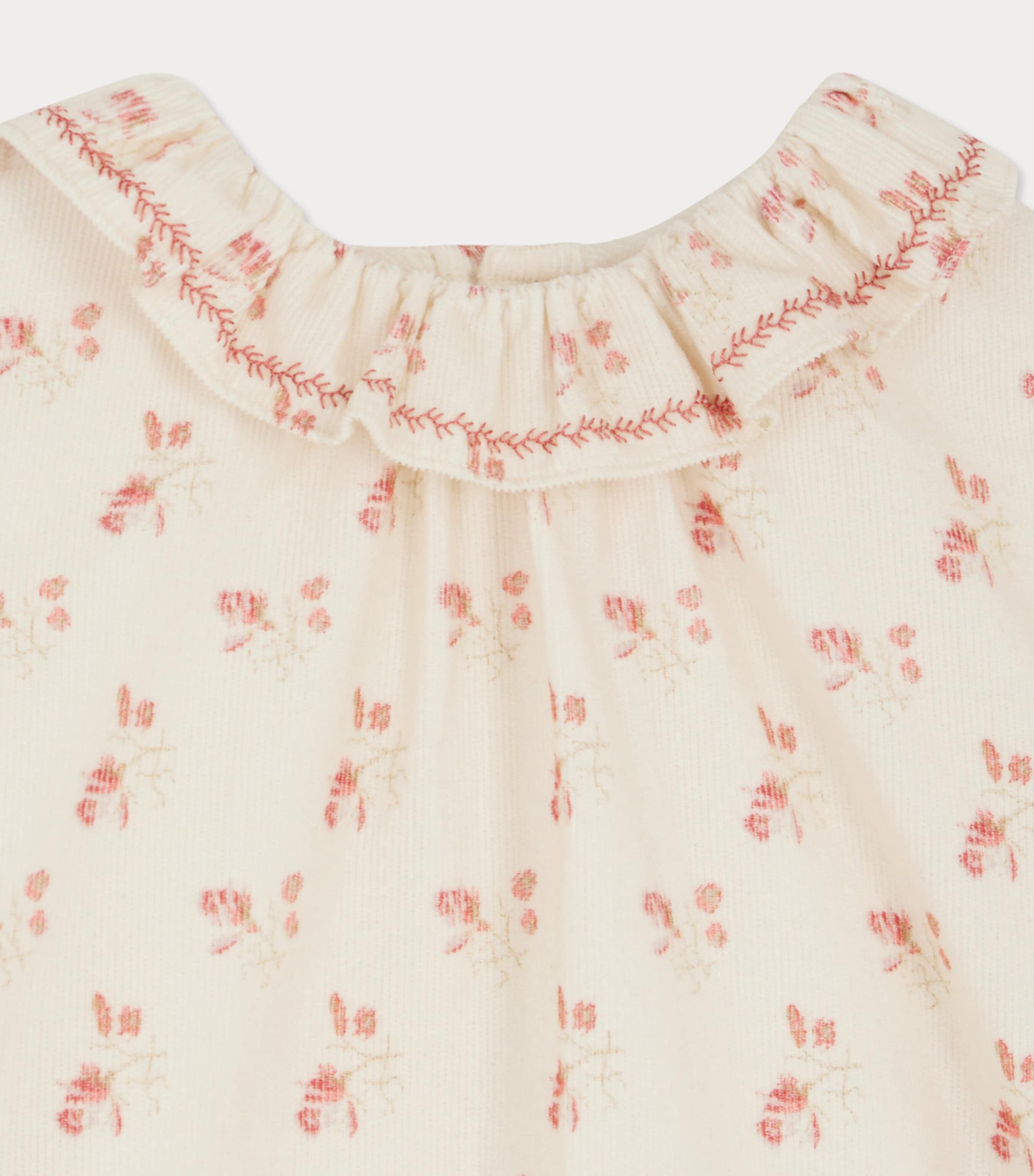 Corduroy Cherry Print Timber Blouse (4-8 Years) FL ROSE FANE Image 3