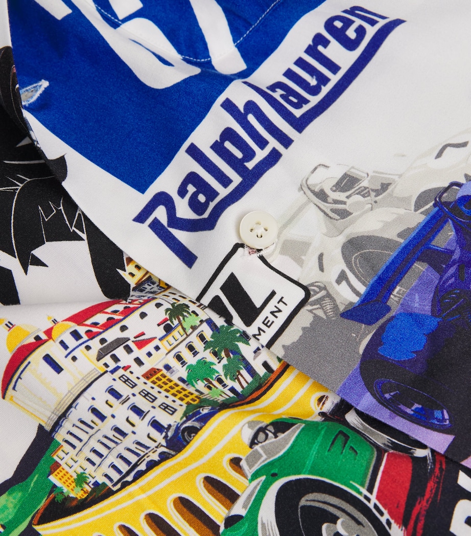 Service Ralph Laurent Racing Logo Polo Ralph Lauren Multi Racing Poster Shirt | Harrods US