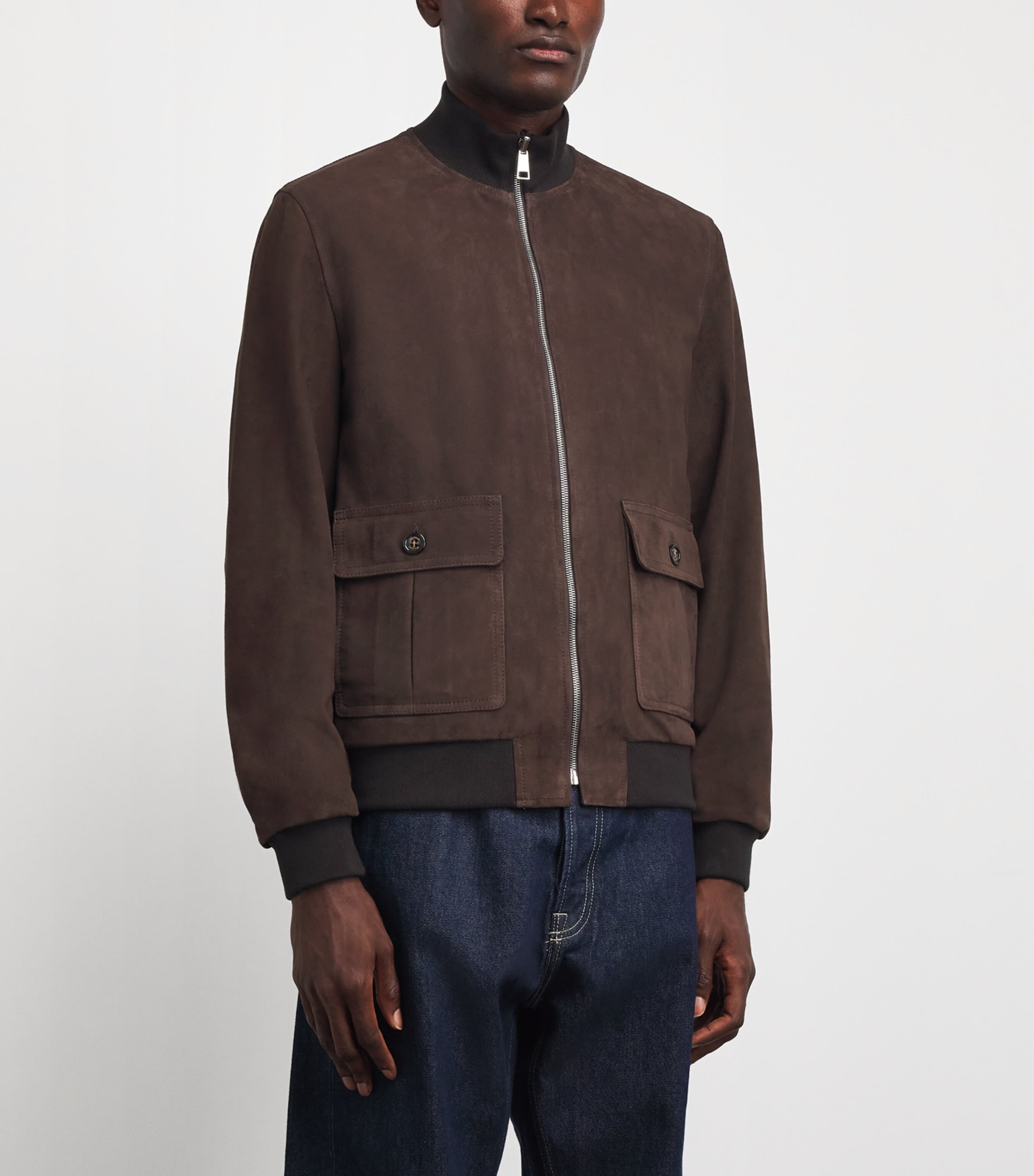 Valstar Mens Reversible Valstarino Suede Jacket Caffe/miltry Image 4