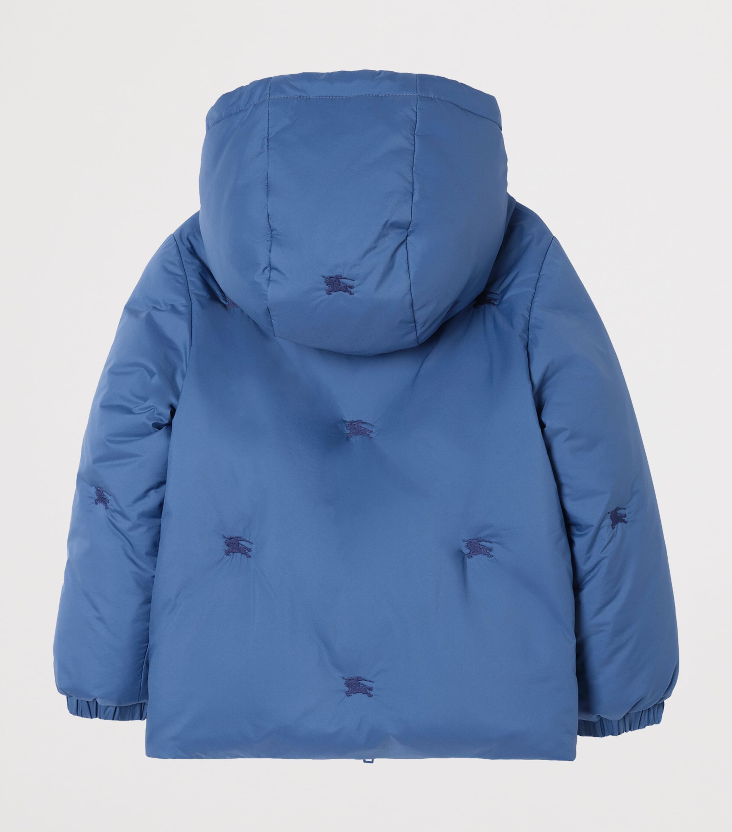 Burberry Kids Reversible Check Puffer Jacket (4-12 Years) Warm Cornflower Blue Image 2