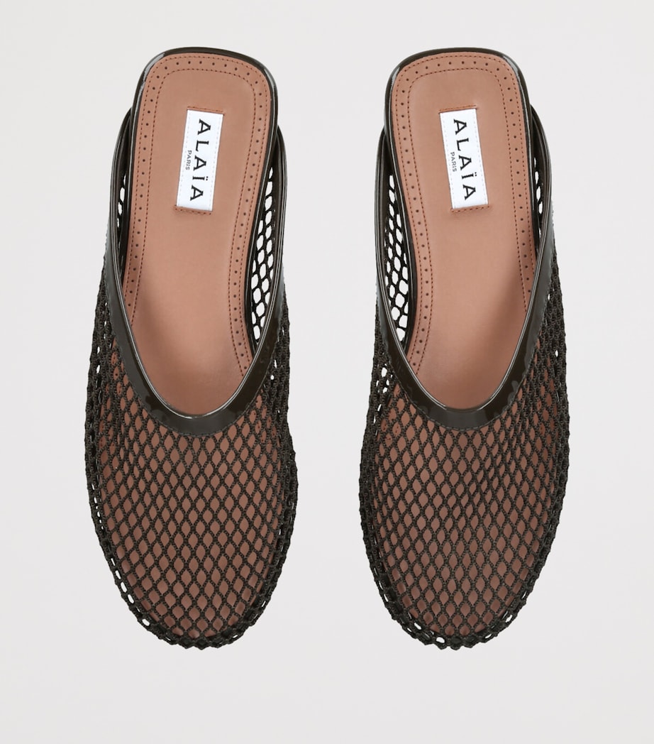 Fishnet Mules KHAKI Image 4