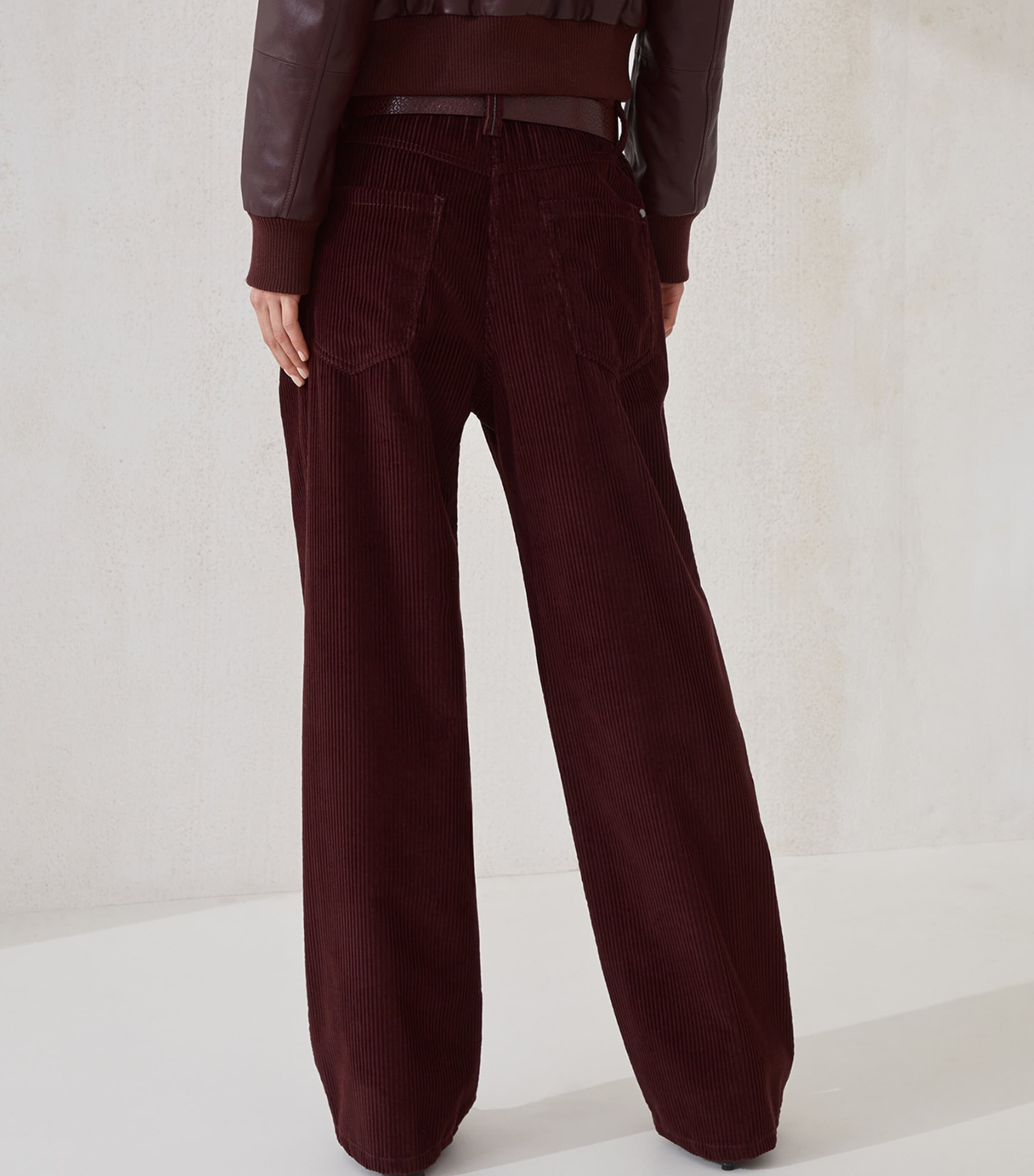 Corduroy Baggy Trousers C4243 Image 3