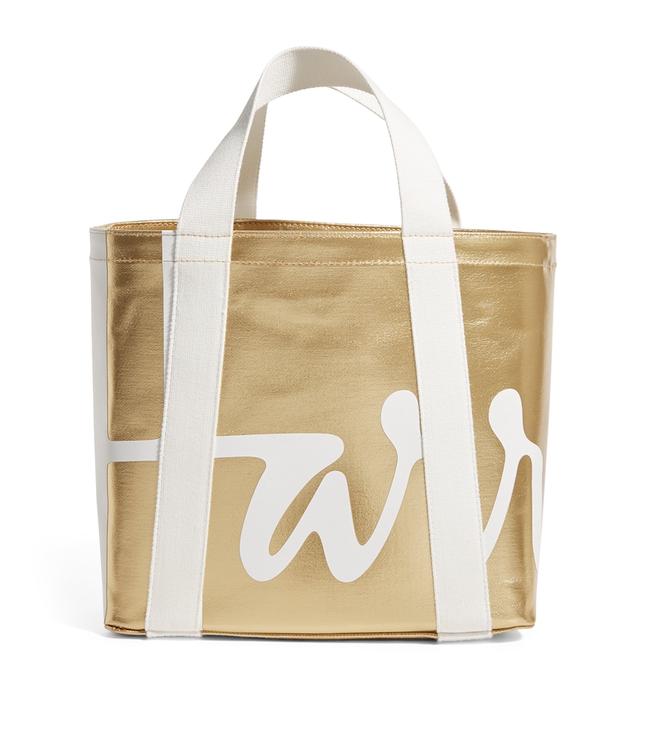 Mini Cotton Logo Tote Bag YELLOW Image 1