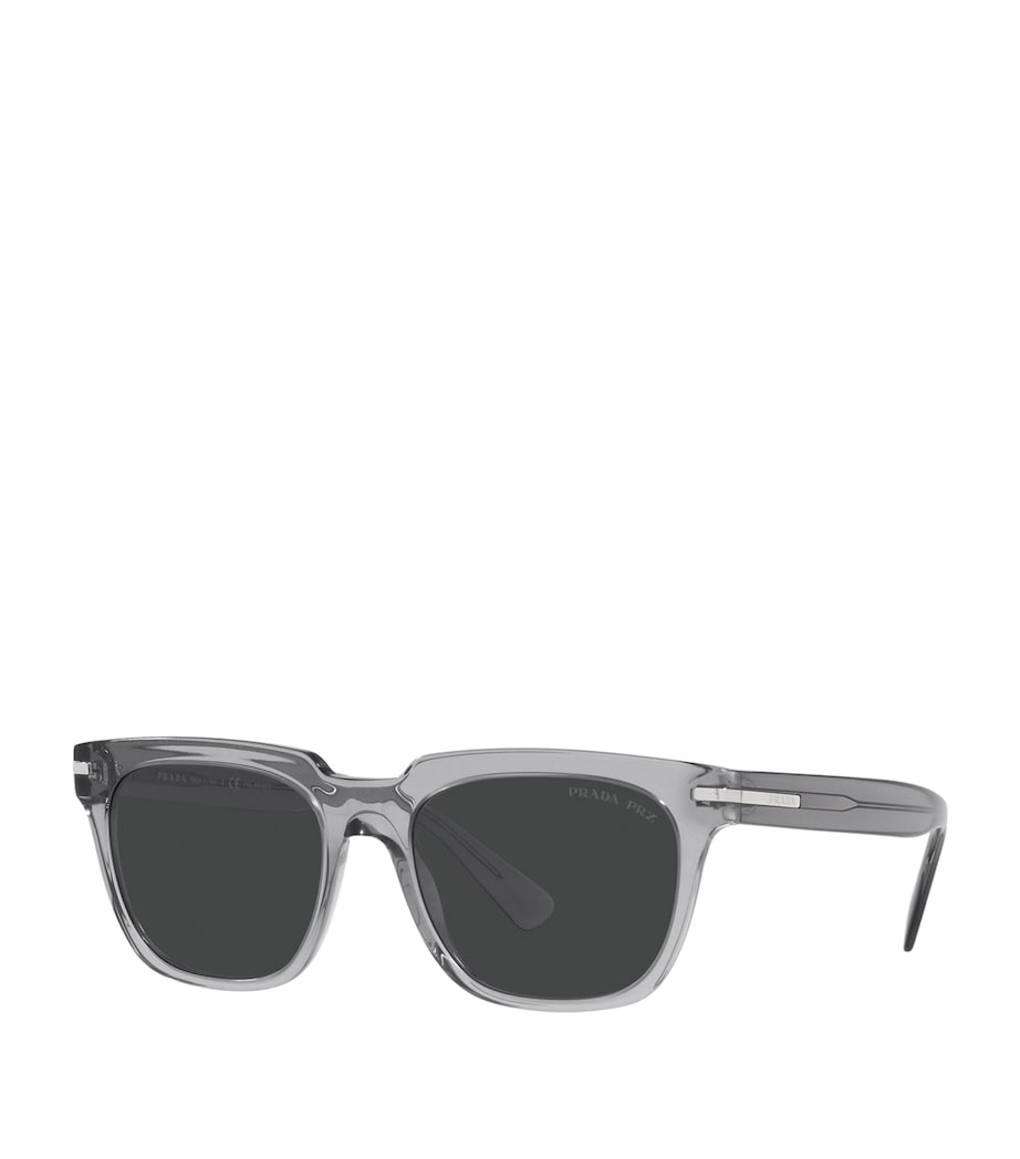 Clear Acetate Wayfarer Sunglasses 08U08G Image 2