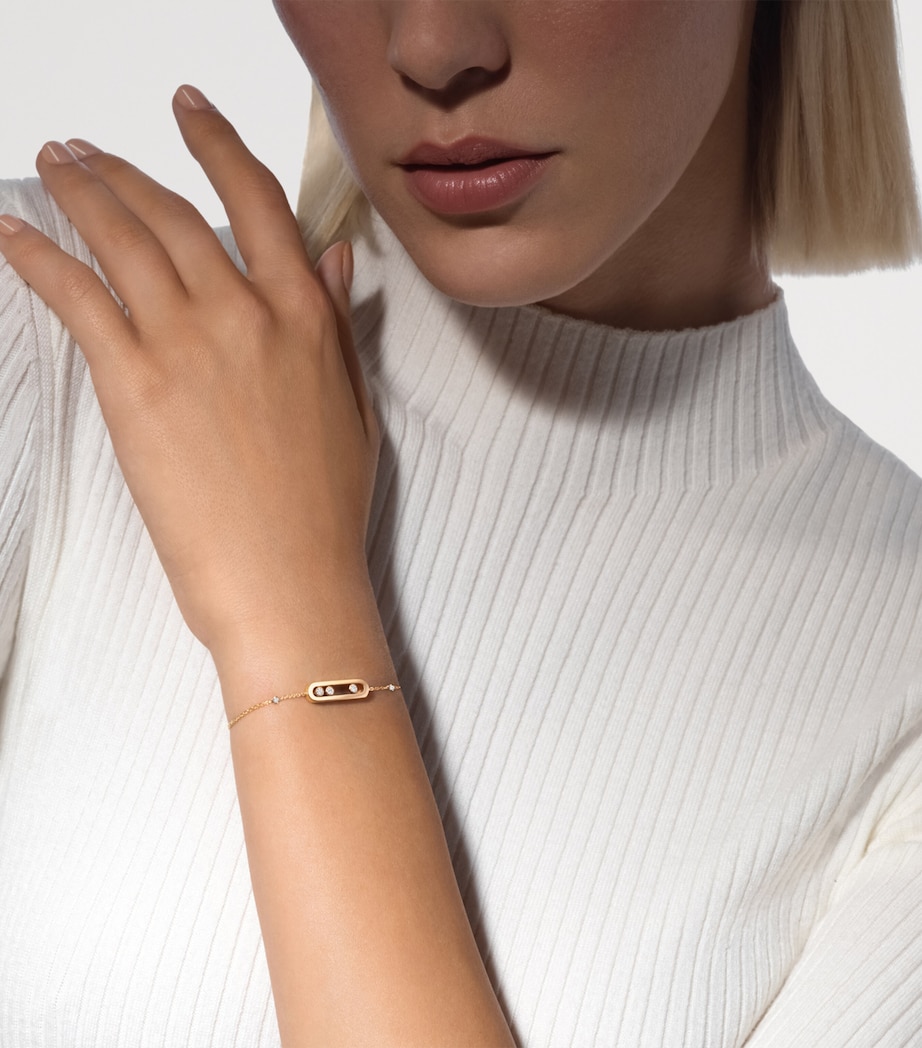 Messika Move Classique Yellow Gold and Diamond Bracelet (0.12ct) Yellow Gold Image 2