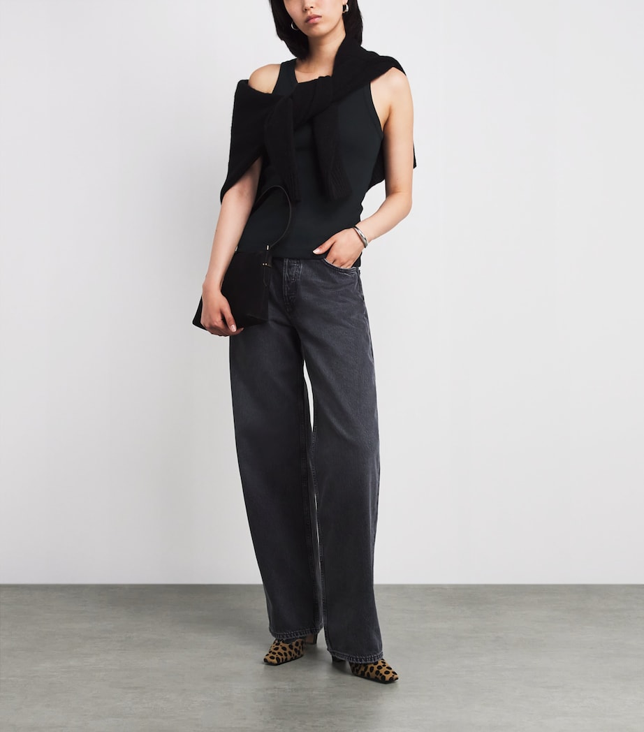 Ribbed Tank Top 001BLK BLACK Image 2