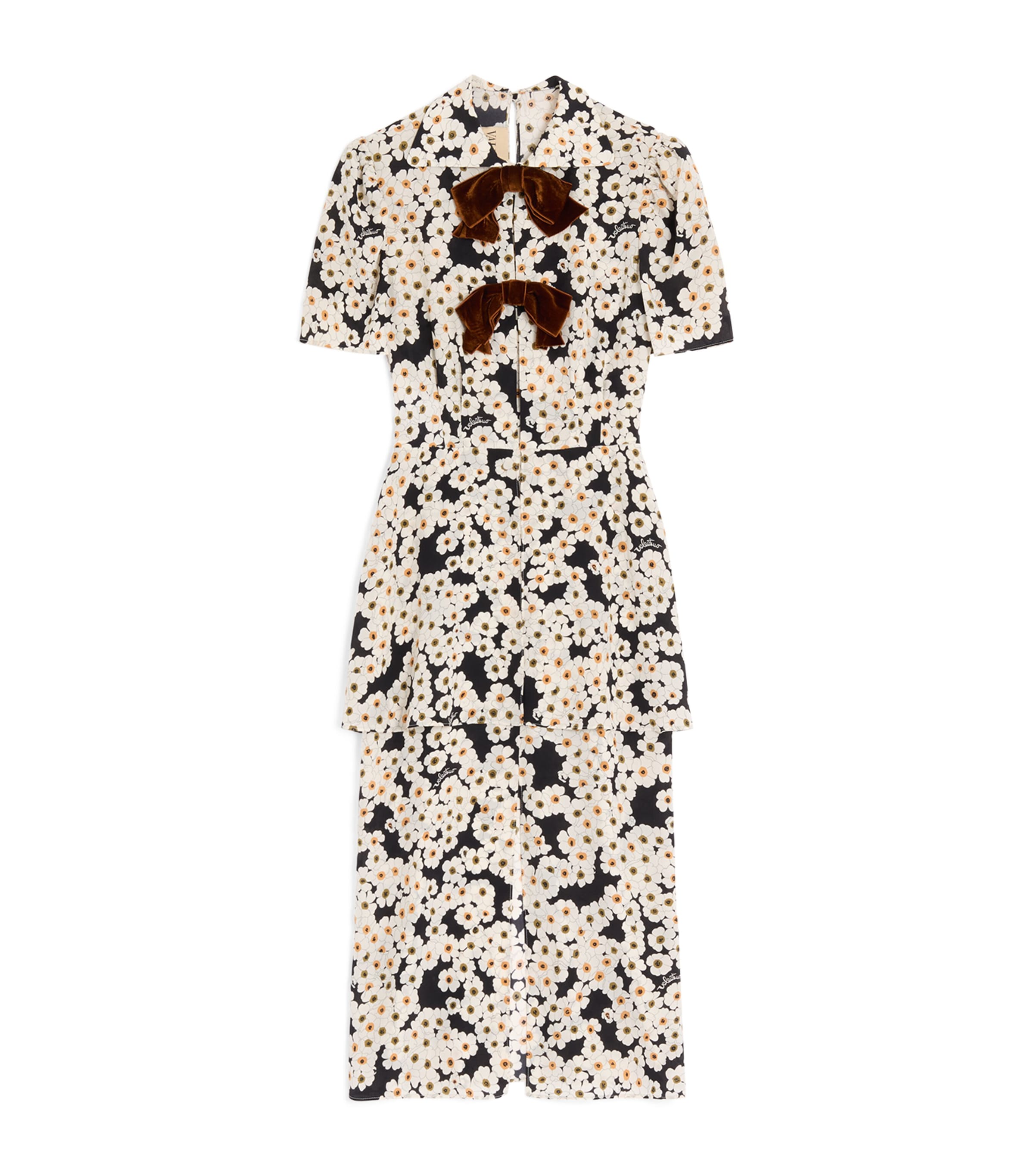 Silk Floral Midi Dress K92 Image 1