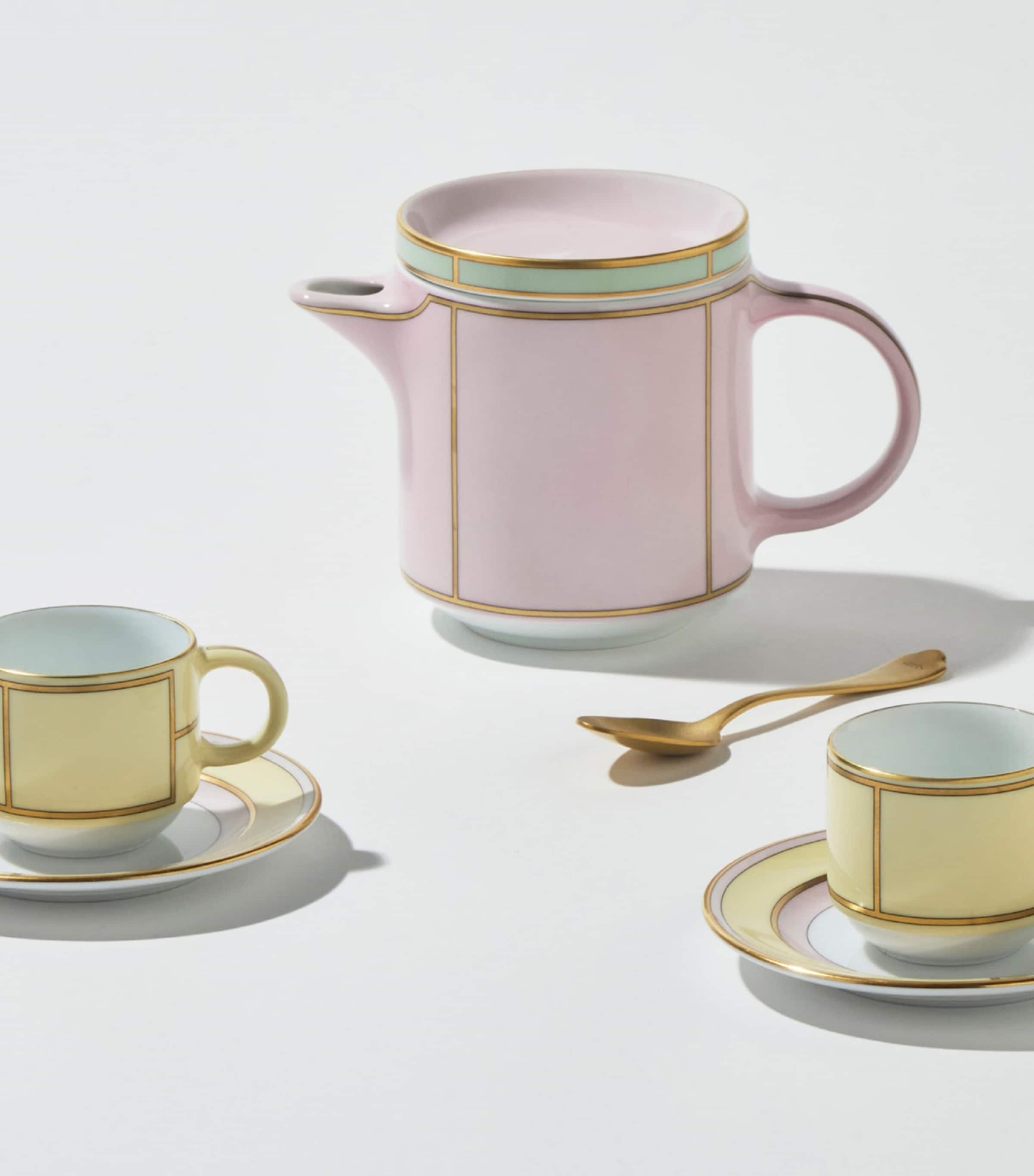 Set of 2 Colonna Diva Giallo Coffee Cups and Saucers G00134901 Image 4
