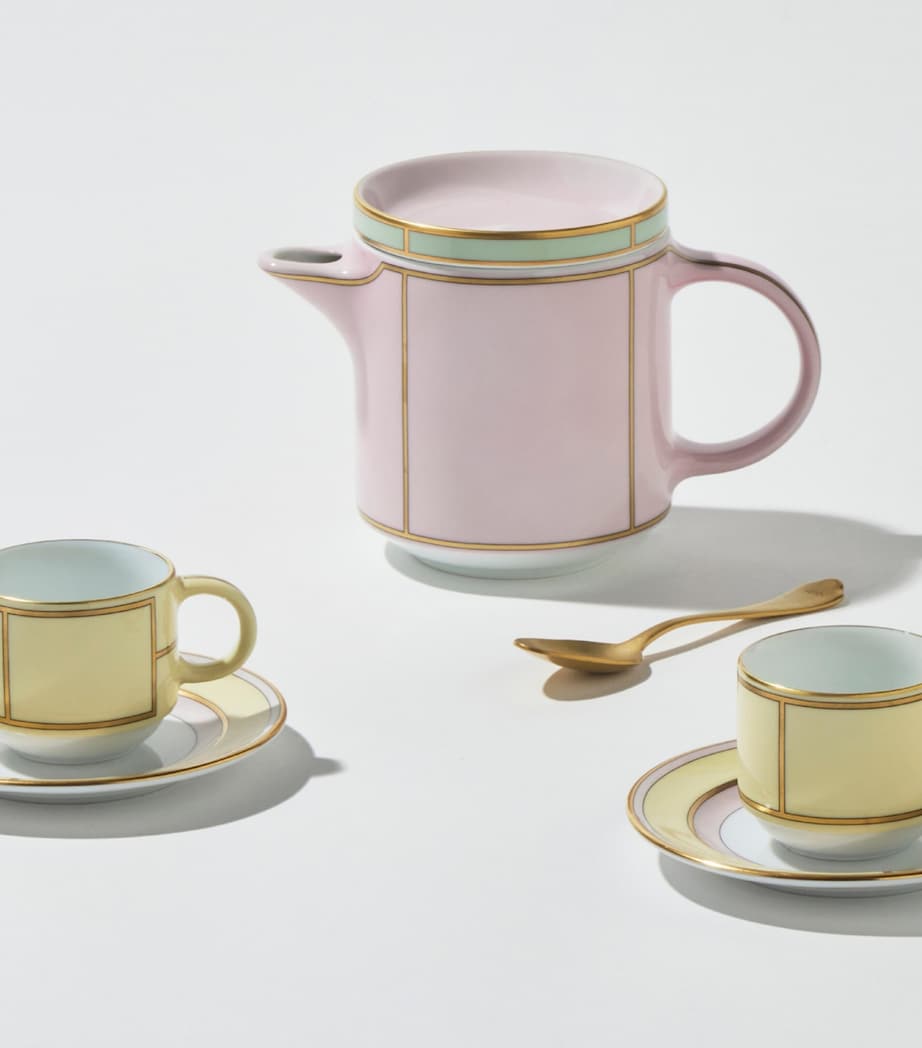 Set of 2 Colonna Diva Giallo Coffee Cups and Saucers G00134901 Image 4