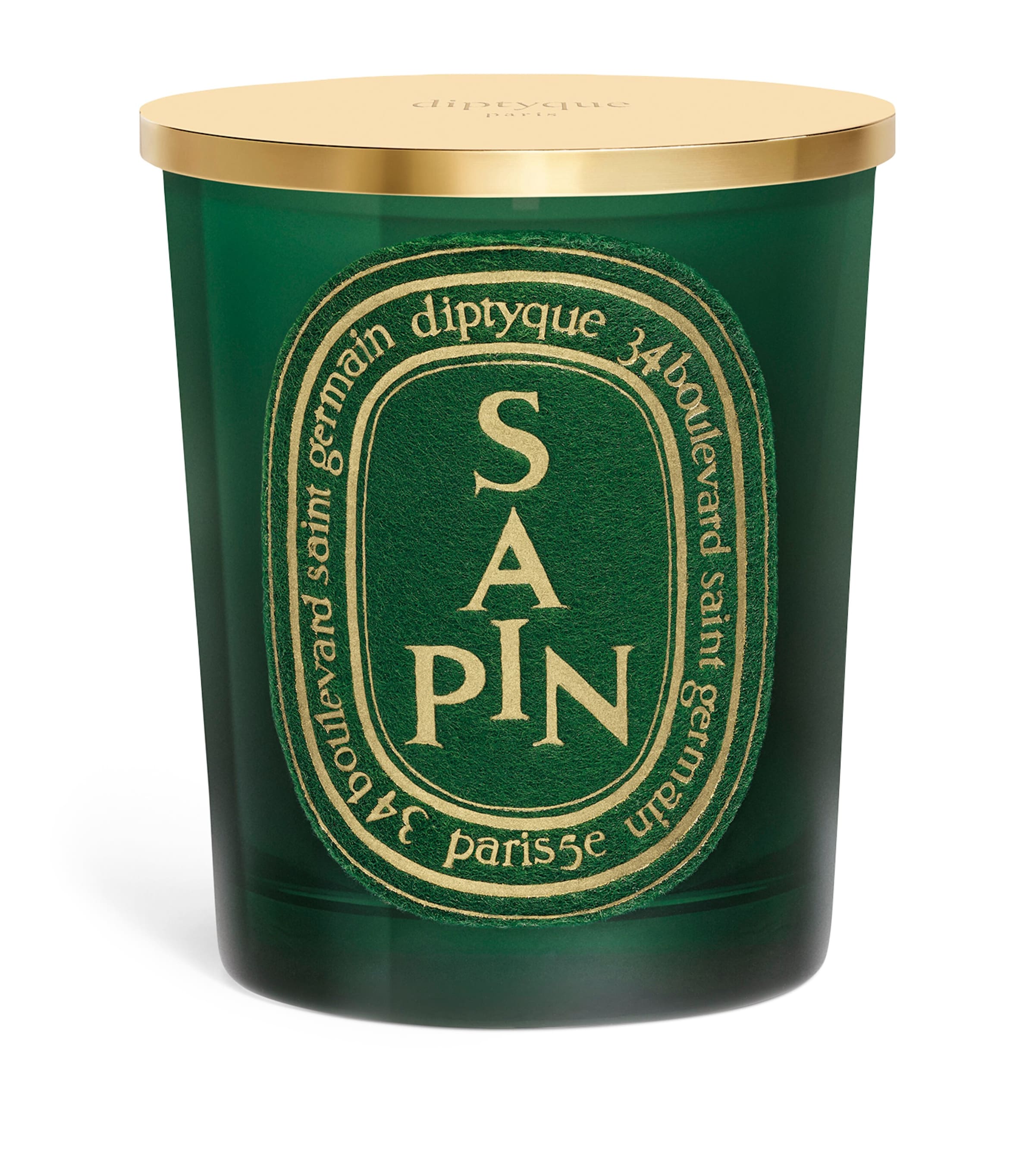 Diptyque Sapin (pine Tree) Classic Candle 190g With Gold Lid - Holiday Edition 2024