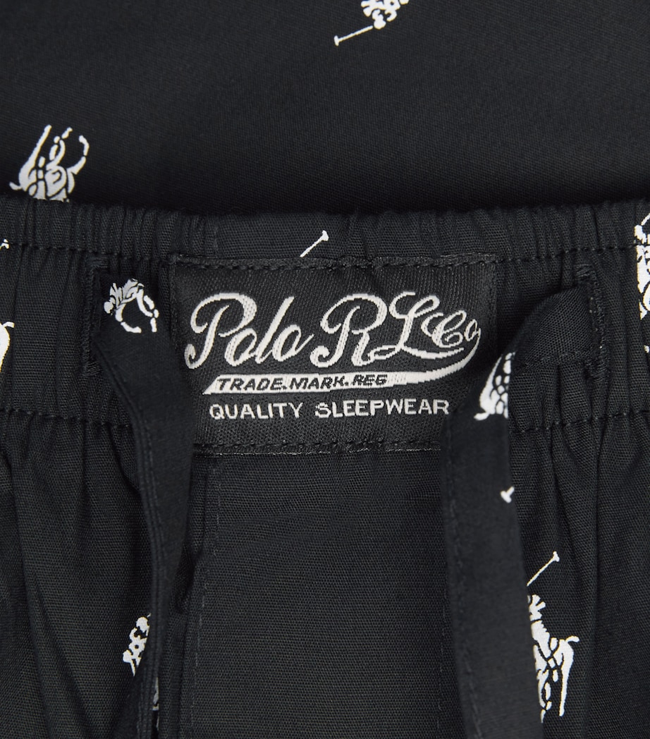 Polo Ralph Lauren Mens Cotton Polo Pony Pyjama Bottoms Polo Black Aopp Image 6