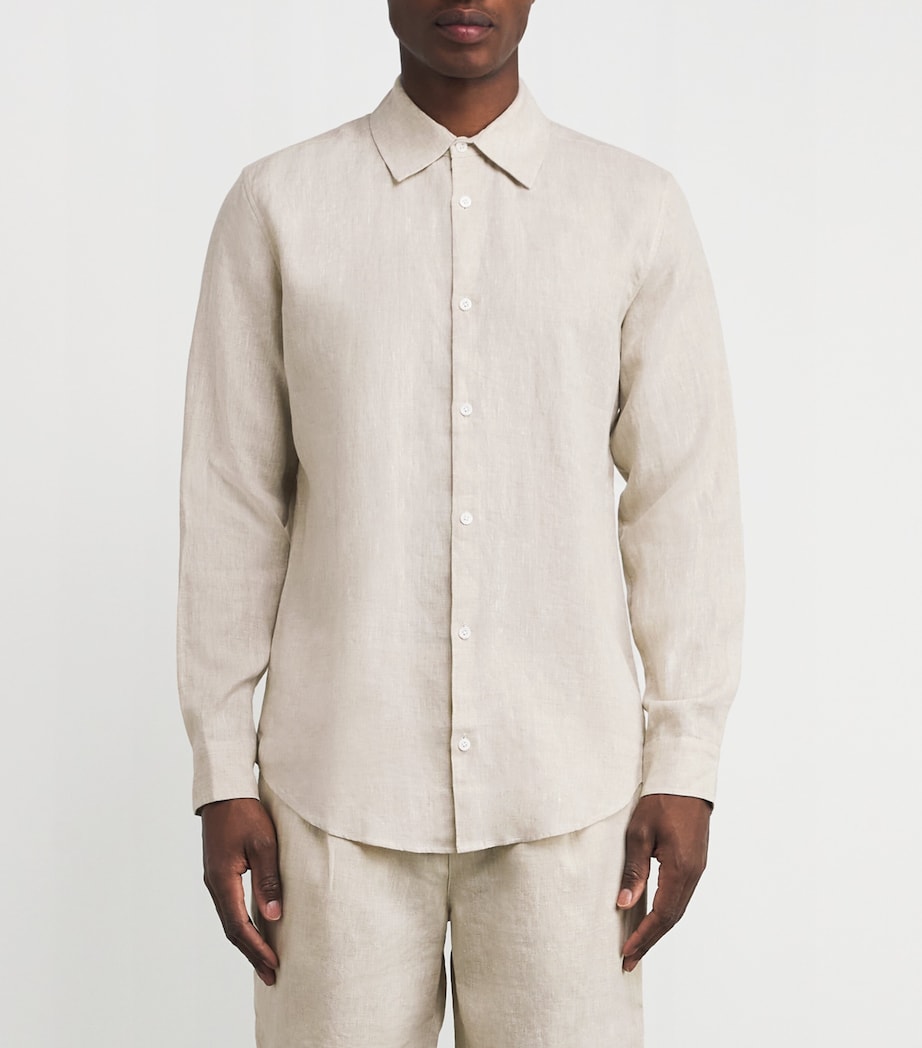 CHÉ Mens Linen Shirt Oat Image 3